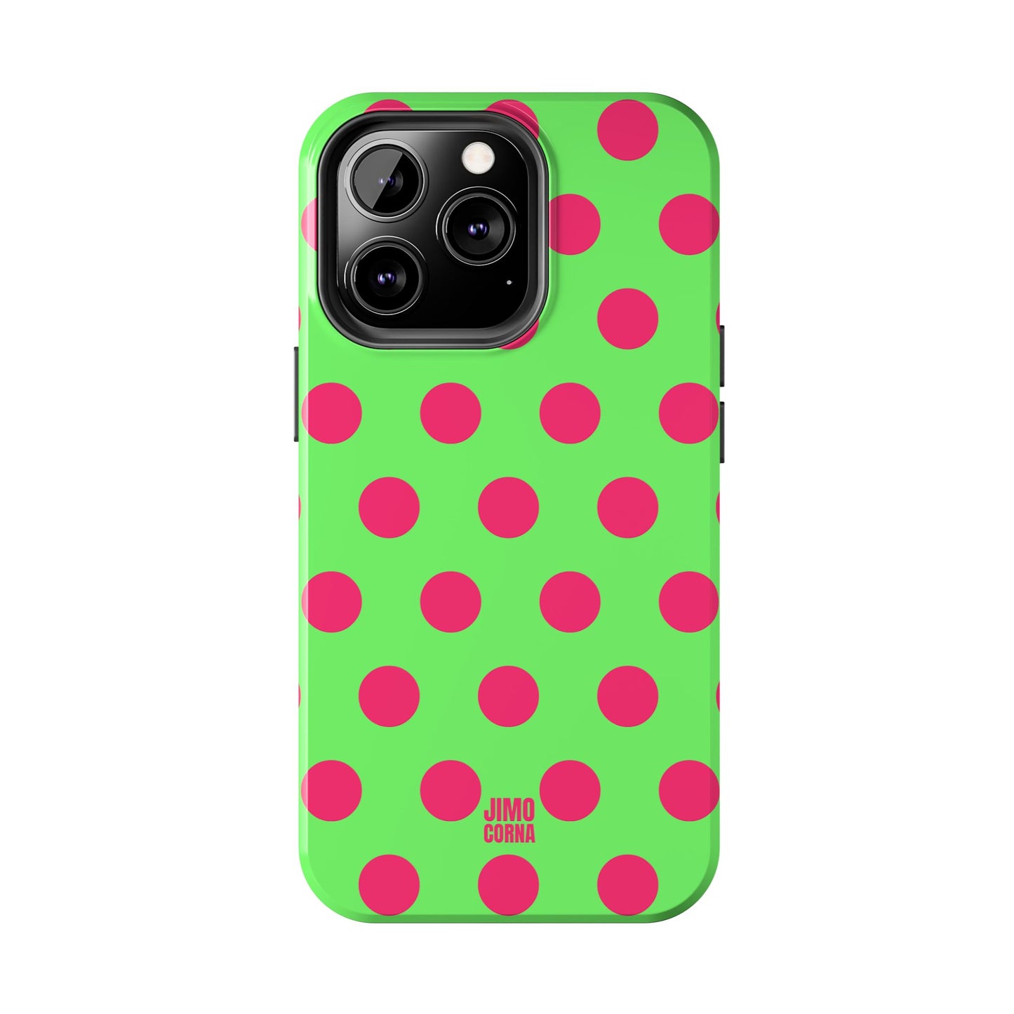 Big Polka Dot | Green and Pink