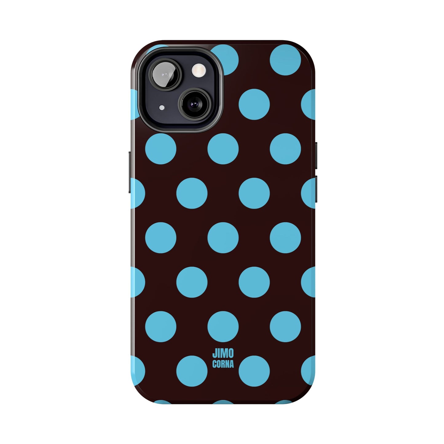 Big Polka Dot | Brown and Blue