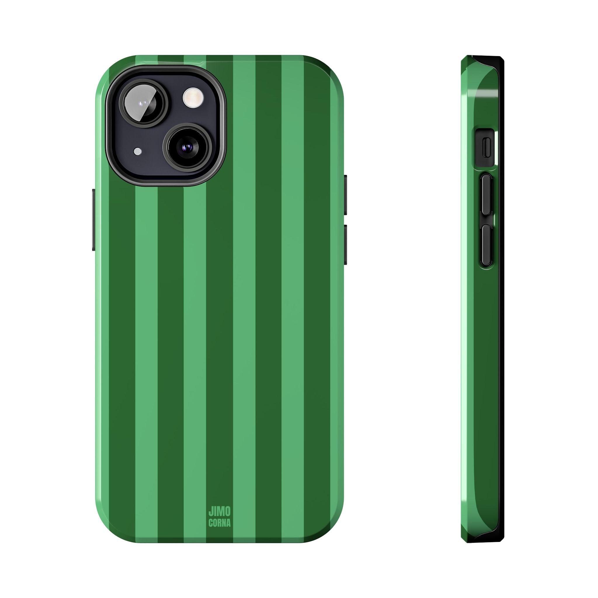 Olive Green Bold Stripes