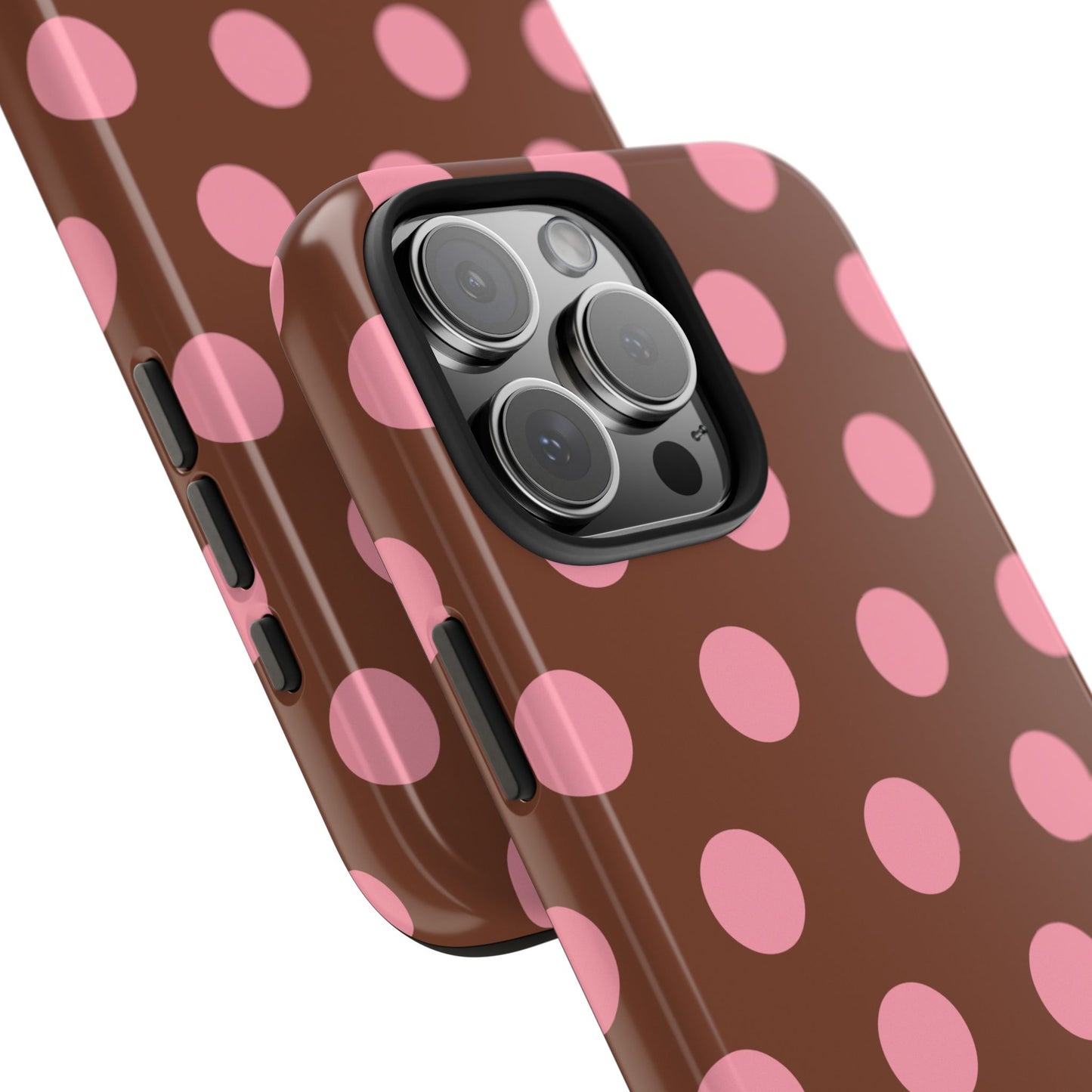 Big Polka Dot | Brown and Pink