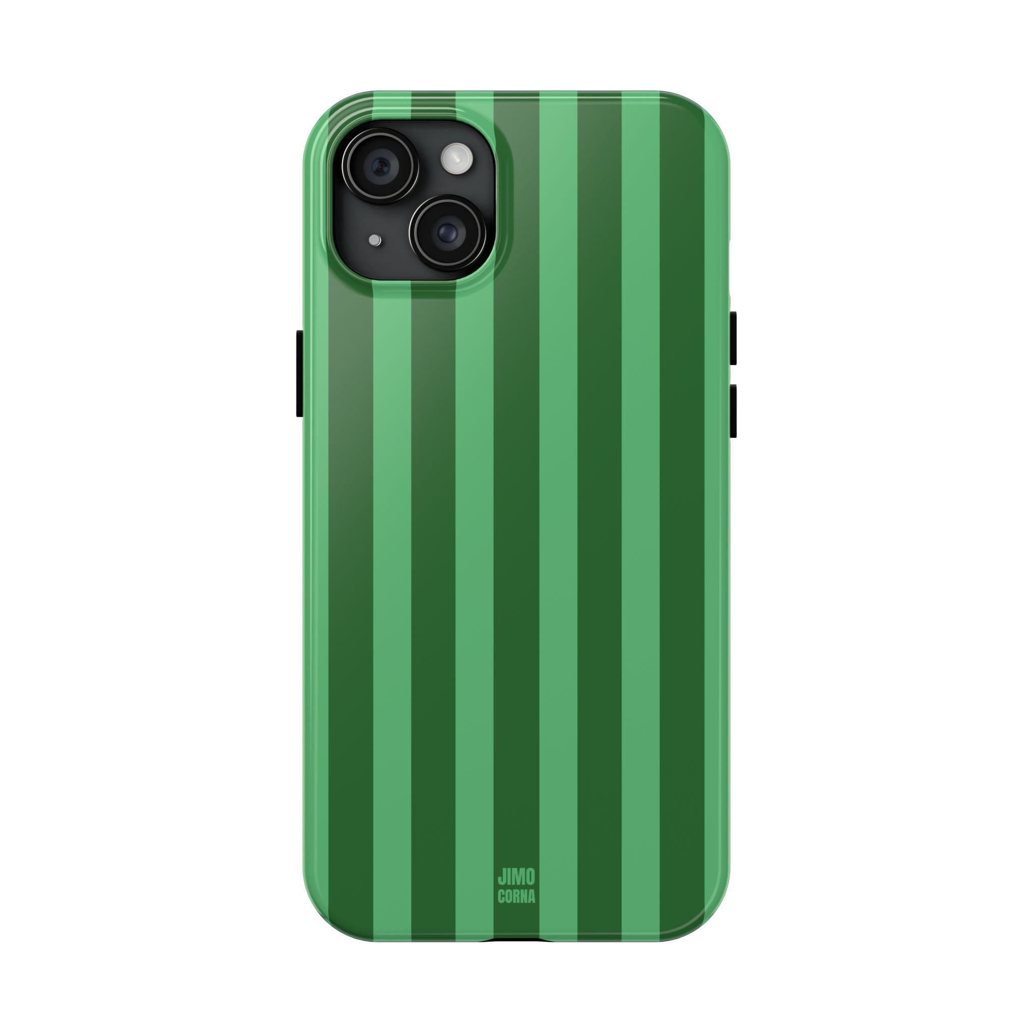 Olive Green Bold Stripes