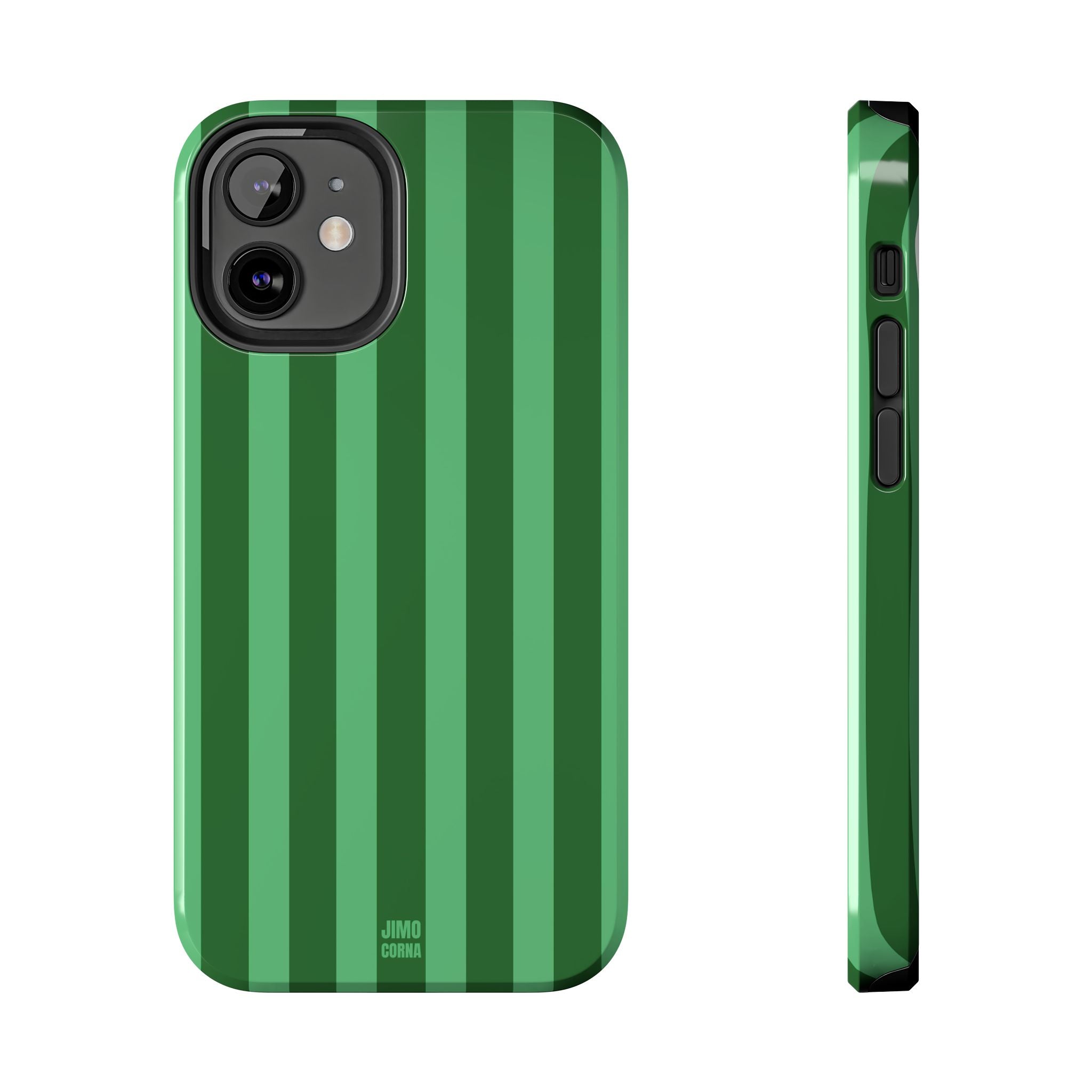 Olive Green Bold Stripes
