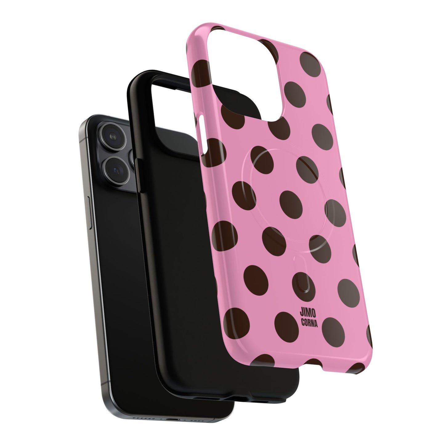 Big Polka Dot | Pink and Brown