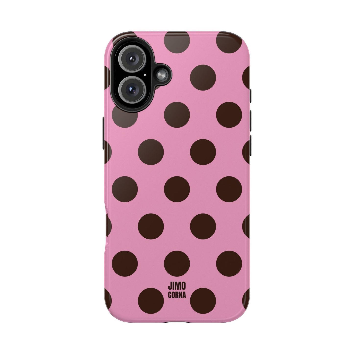 Big Polka Dot | Pink and Brown