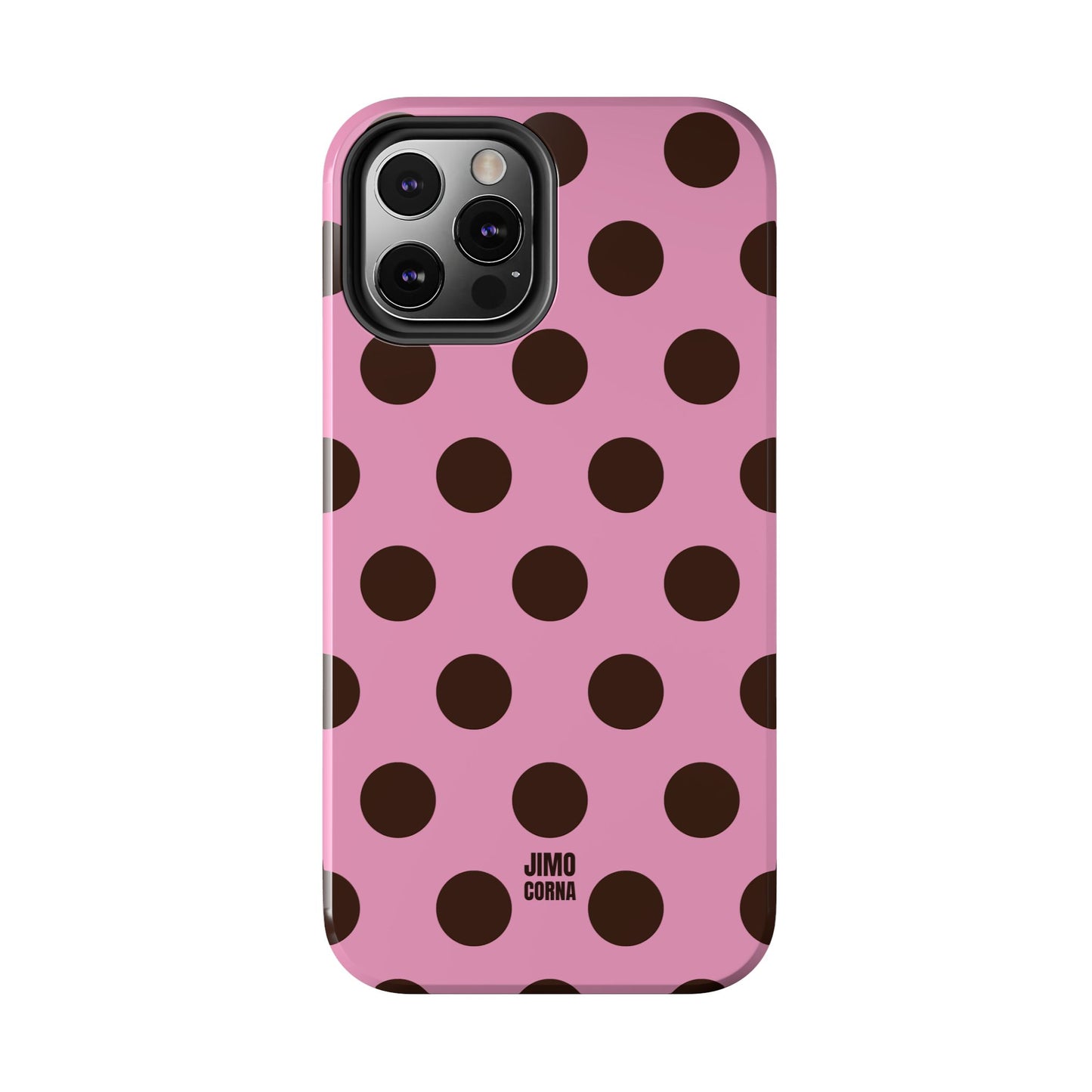 Big Polka Dot | Pink and Brown