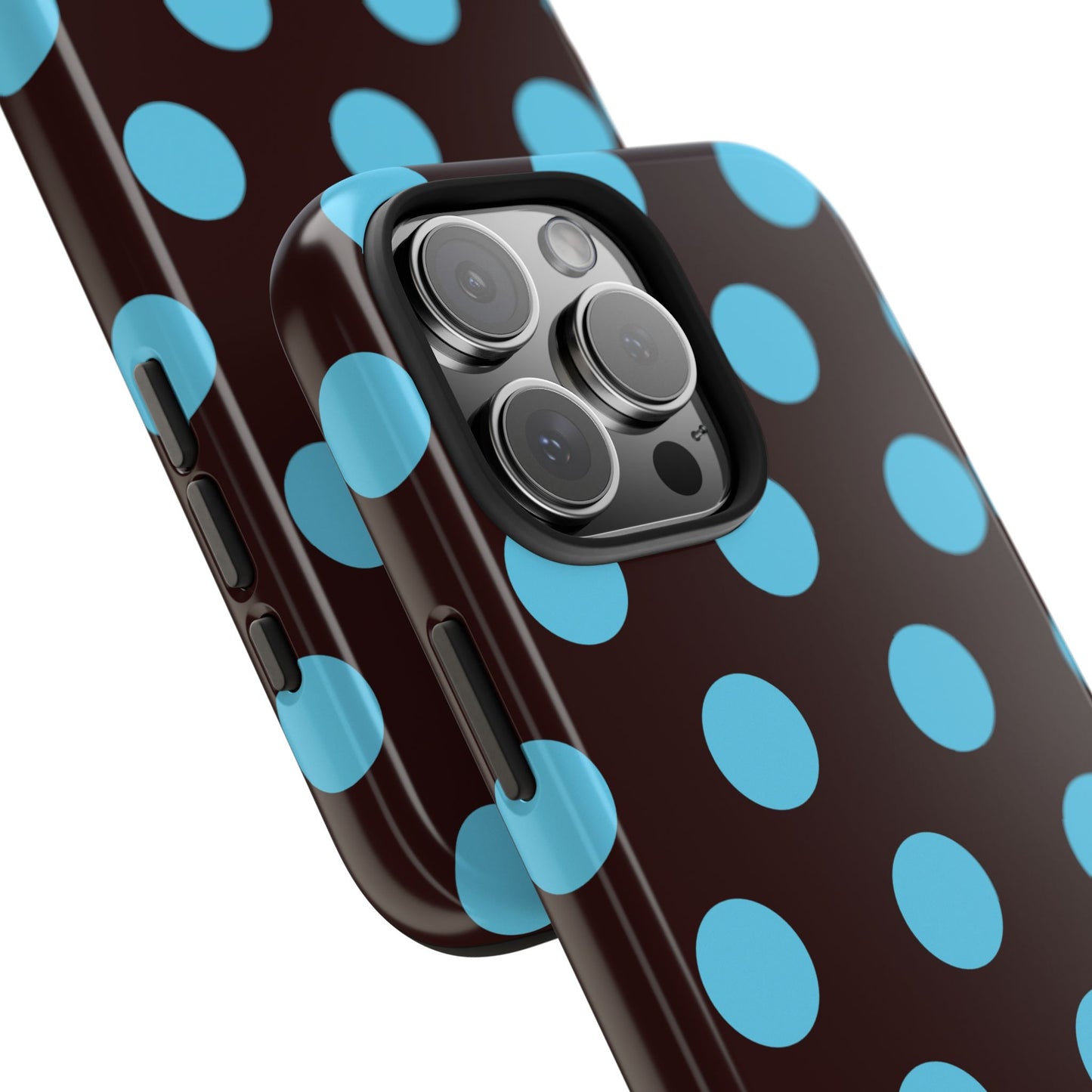 Big Polka Dot | Brown and Blue