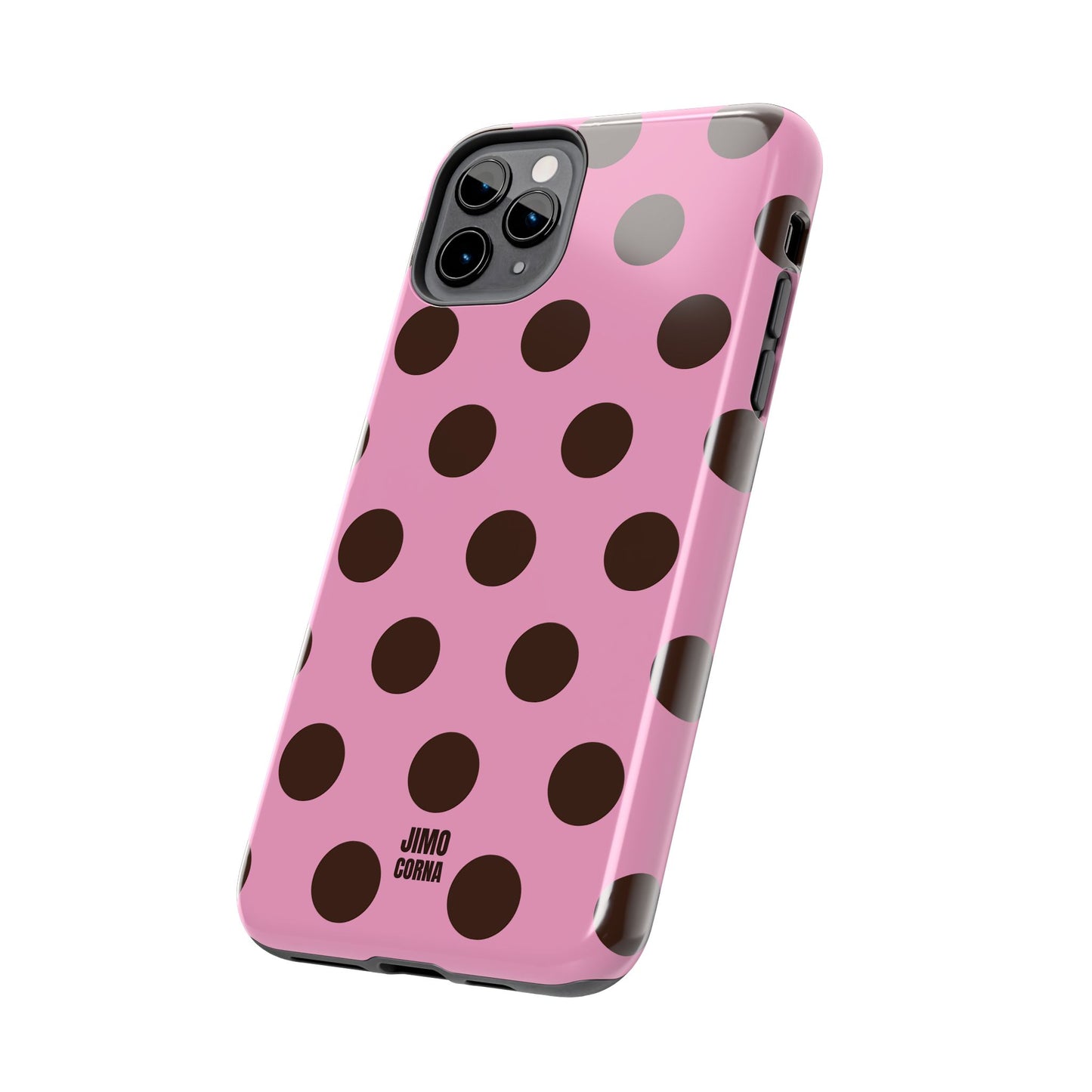 Big Polka Dot | Pink and Brown