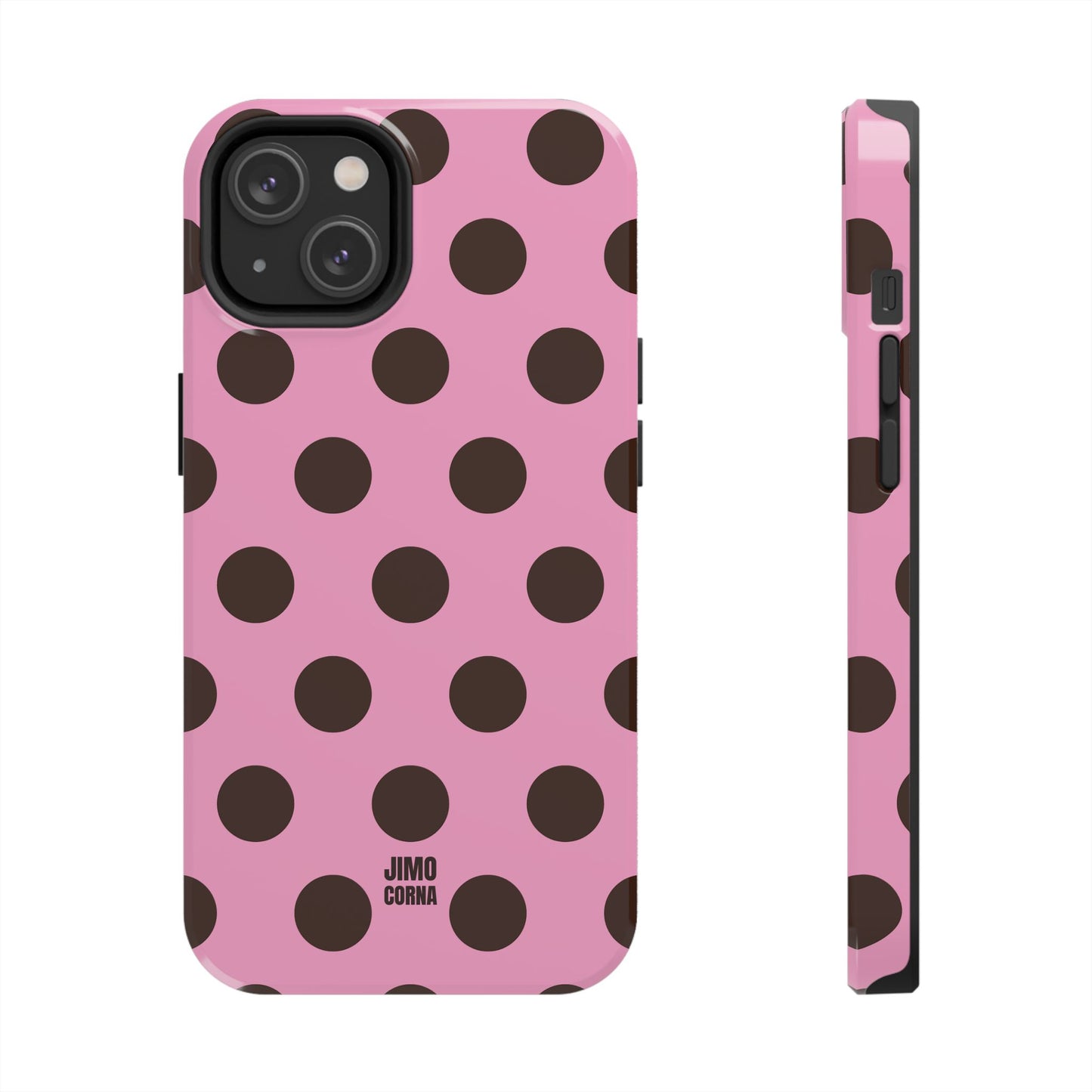 Big Polka Dot | Pink and Brown