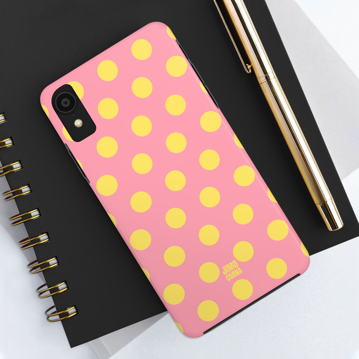 Big Polka Dot | Pink and Yellow