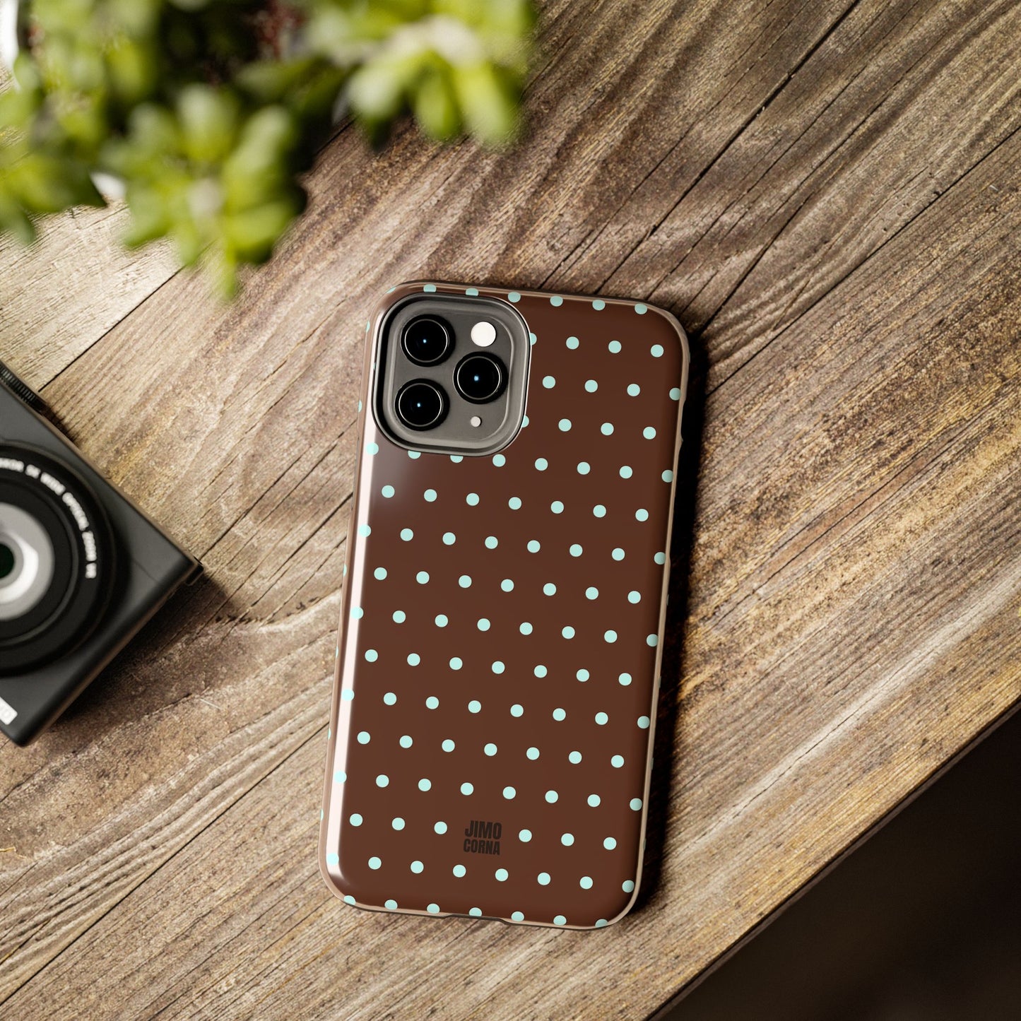 Polka Dot | Brown and Blue