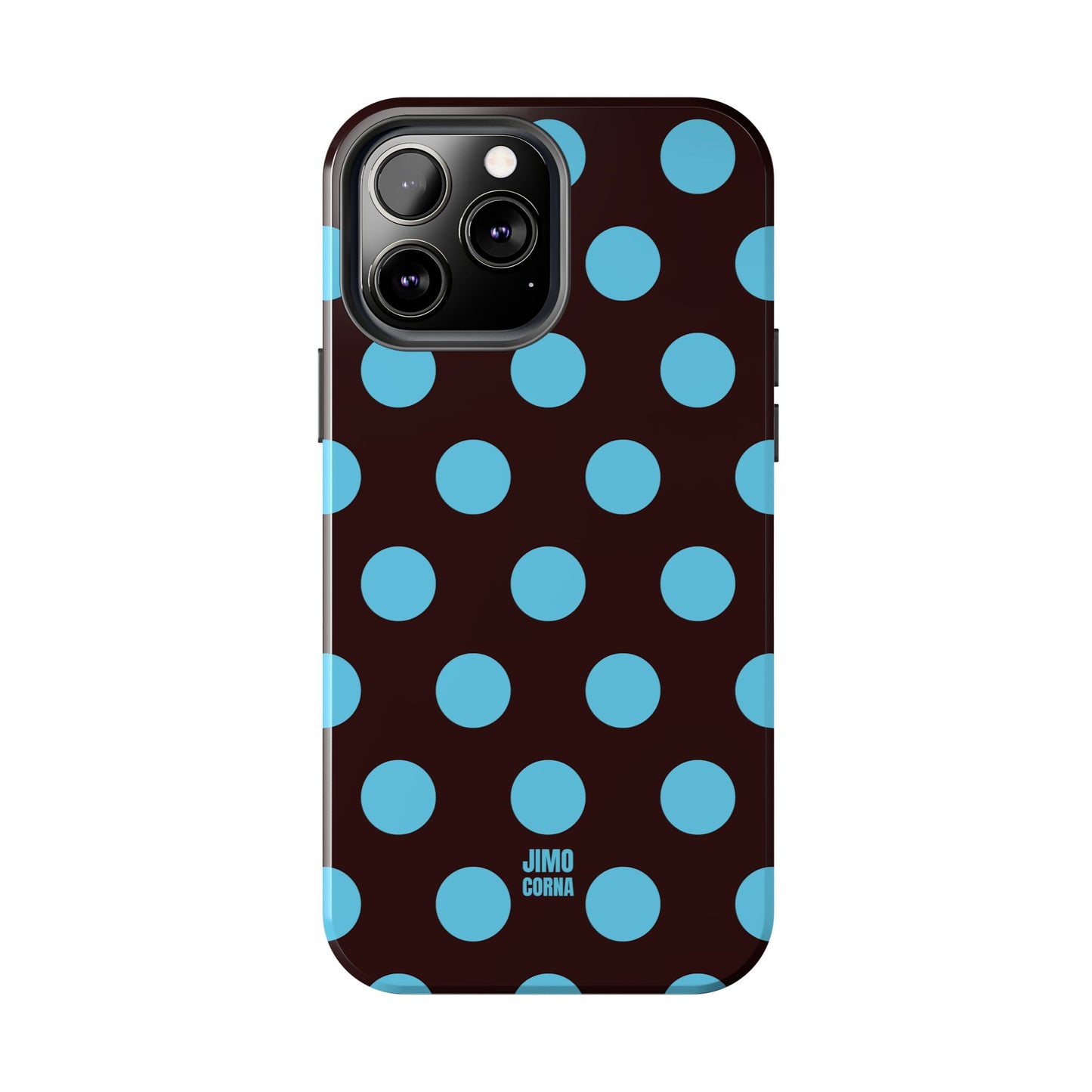 Big Polka Dot | Brown and Blue