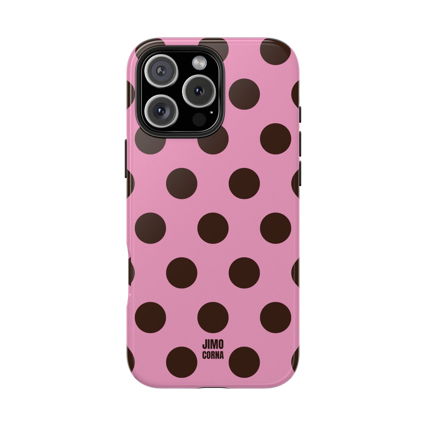 Big Polka Dot | Pink and Brown