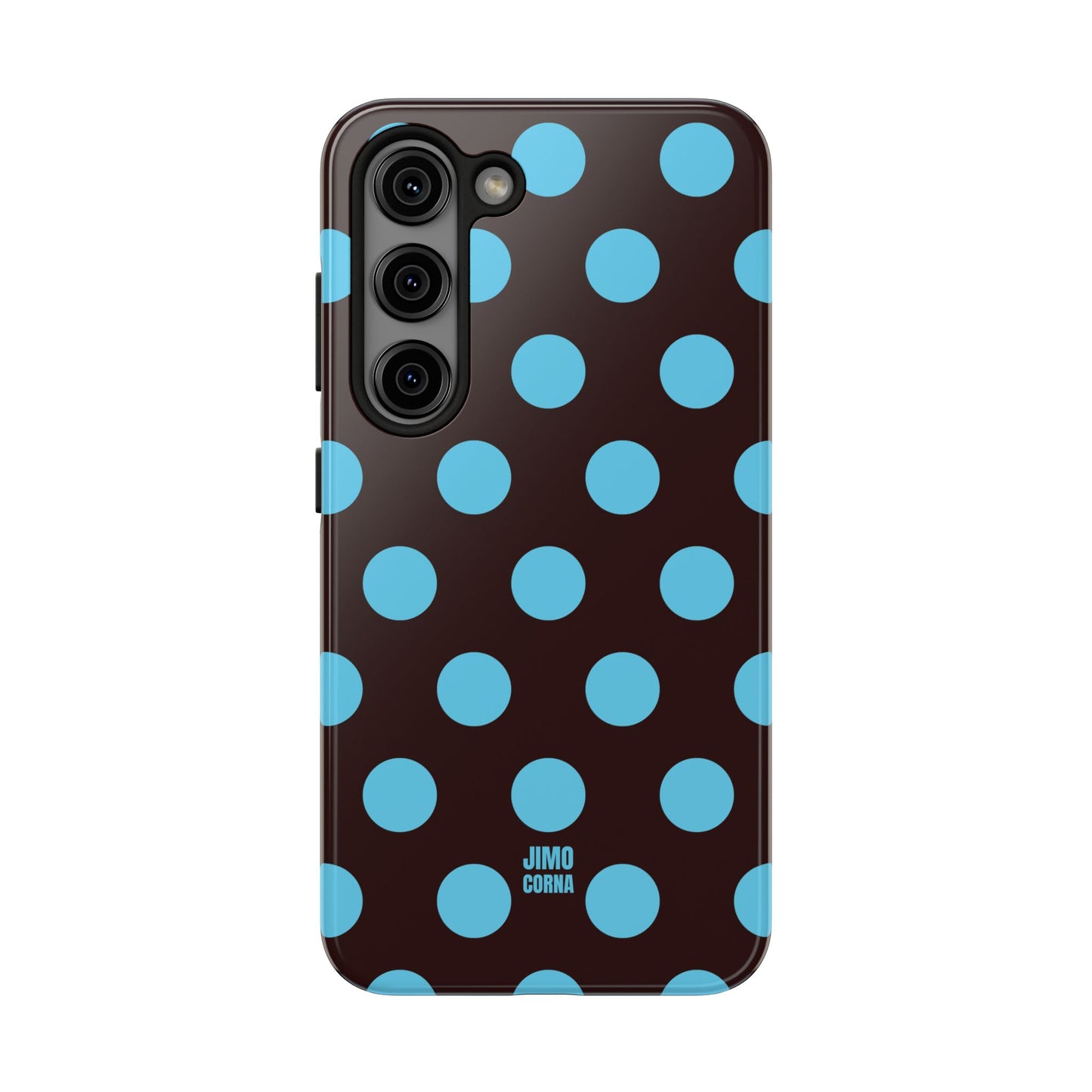 Big Polka Dot | Brown and Blue