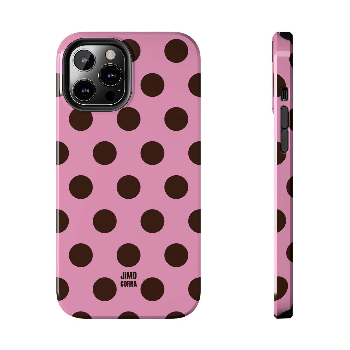 Big Polka Dot | Pink and Brown
