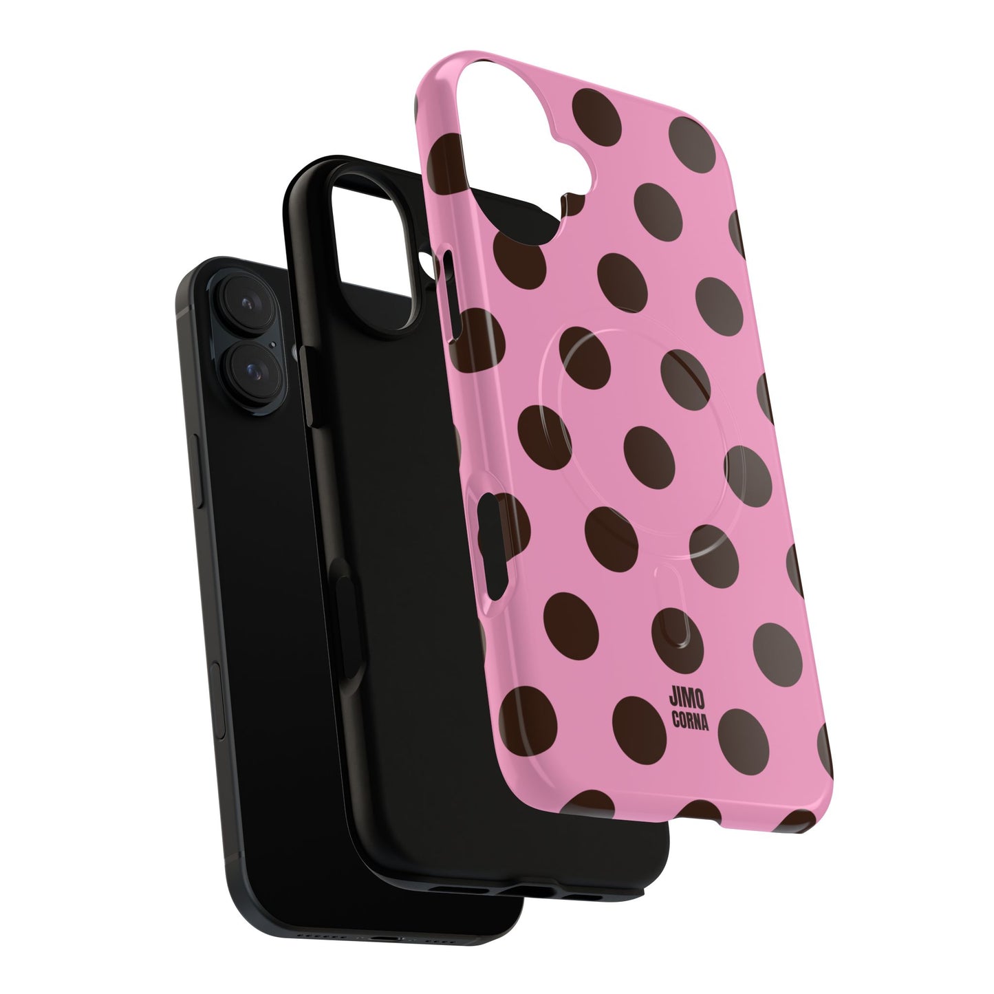 Big Polka Dot | Pink and Brown
