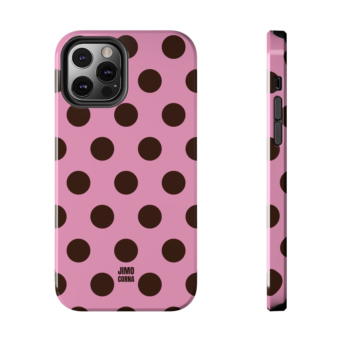 Big Polka Dot | Pink and Brown