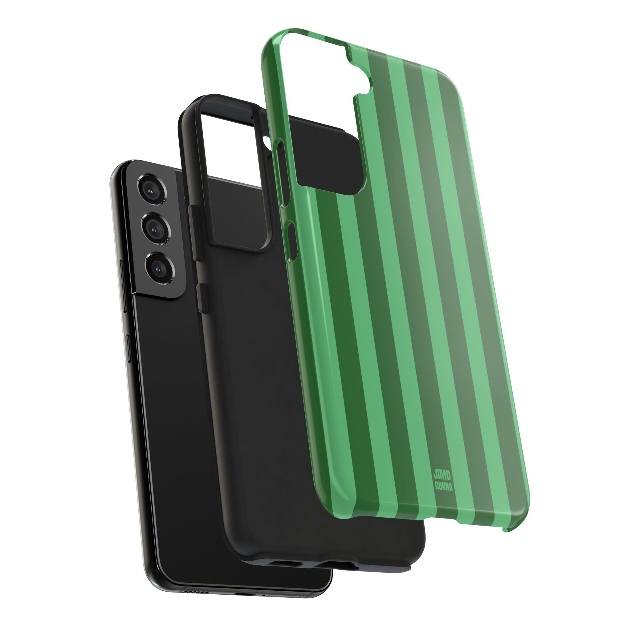Olive Green Bold Stripes