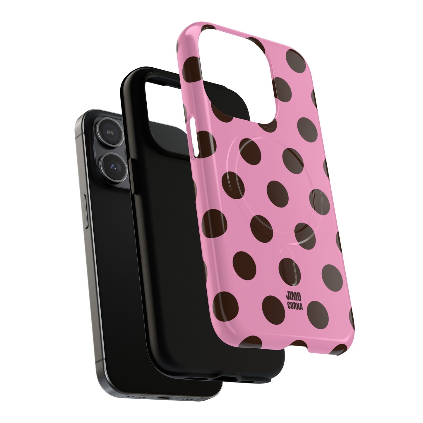 Big Polka Dot | Pink and Brown