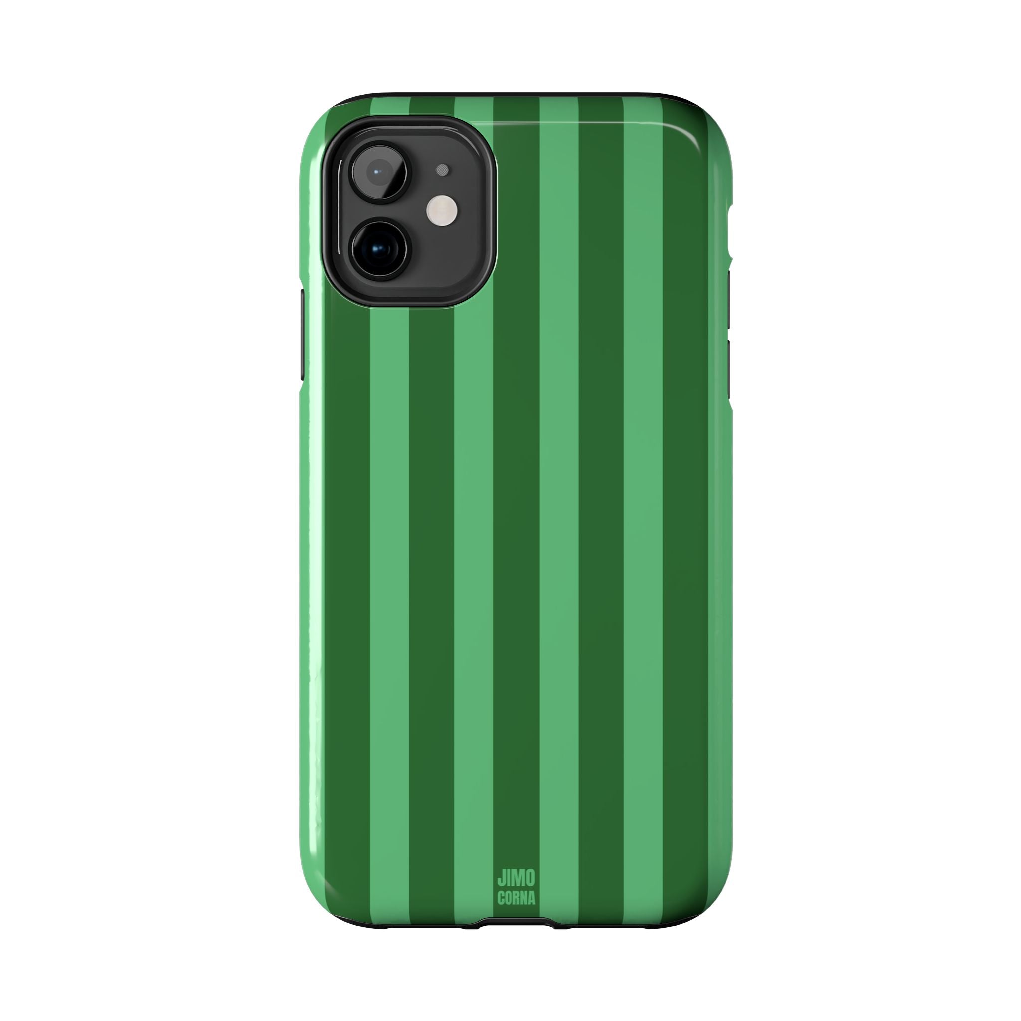 Olive Green Bold Stripes