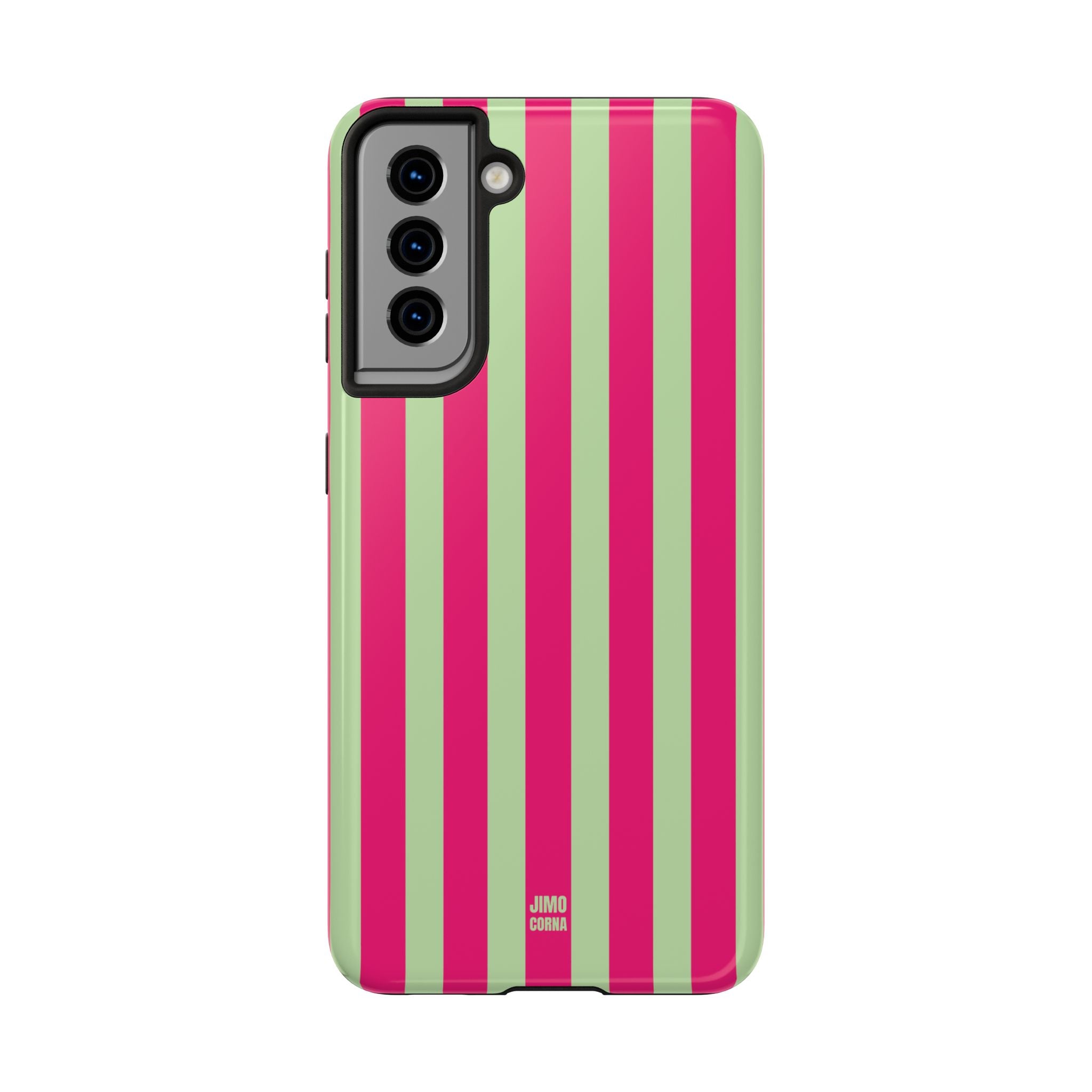 Lime Green and Pink Bold Stripes