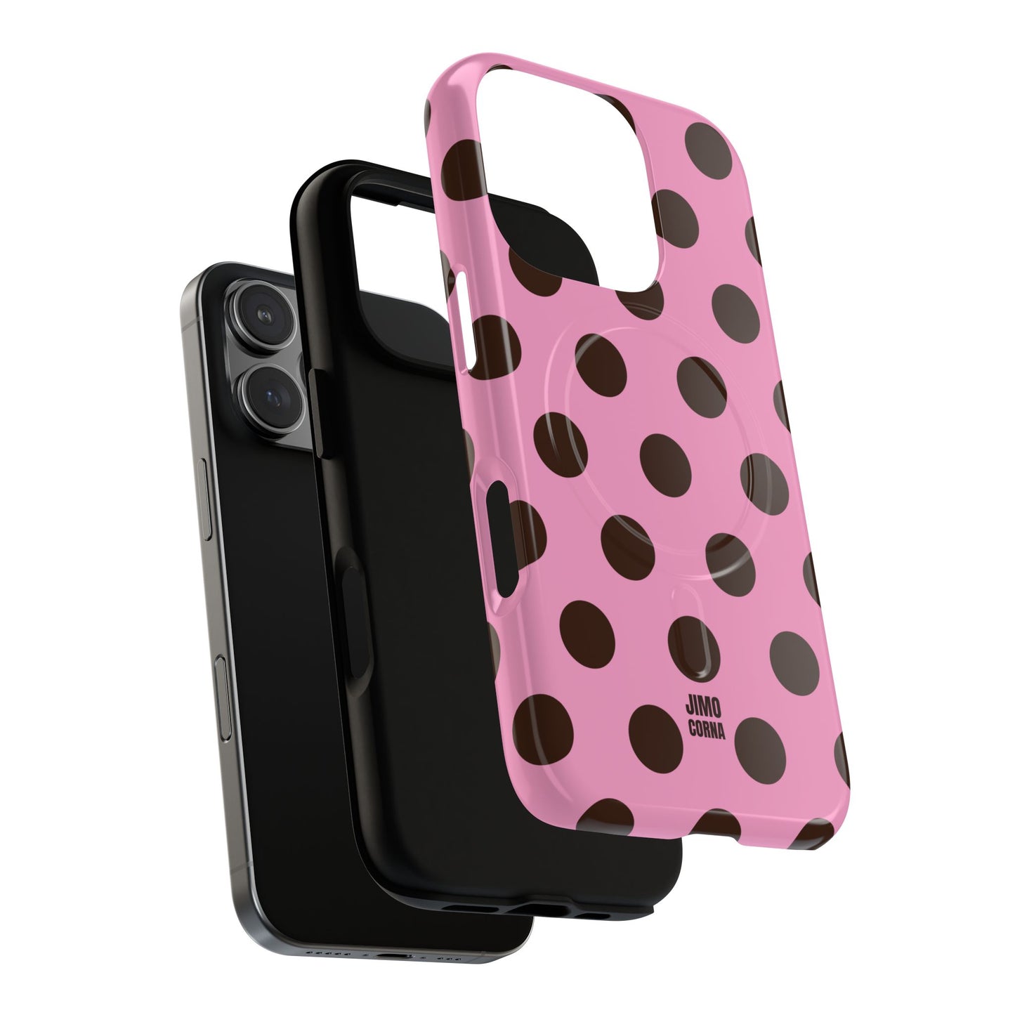 Big Polka Dot | Pink and Brown