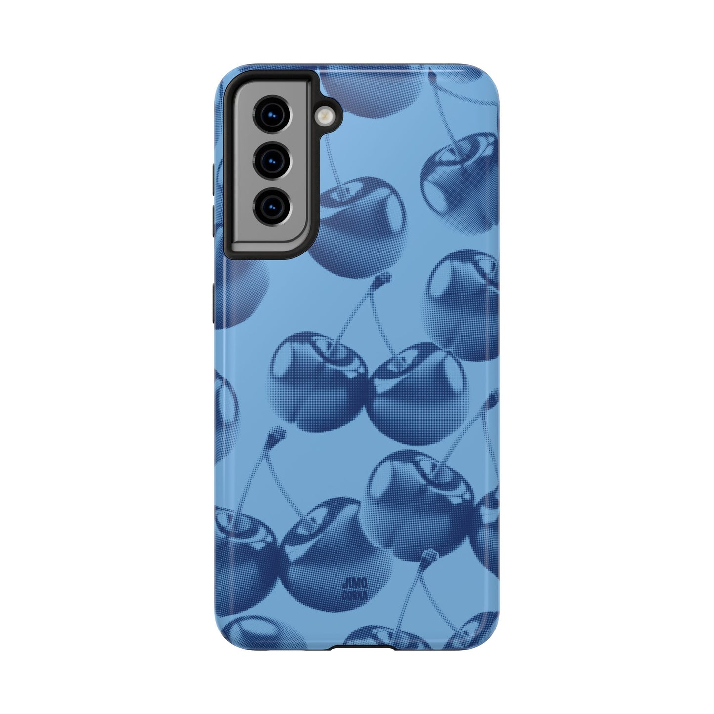 Blue Retro Cherries