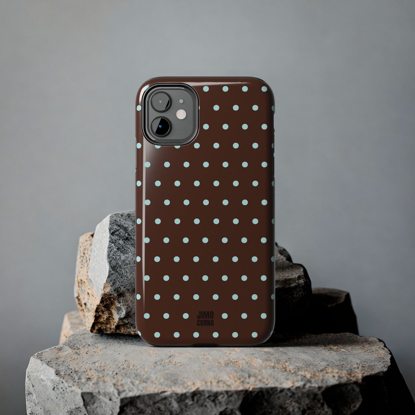 Polka Dot | Brown and Blue