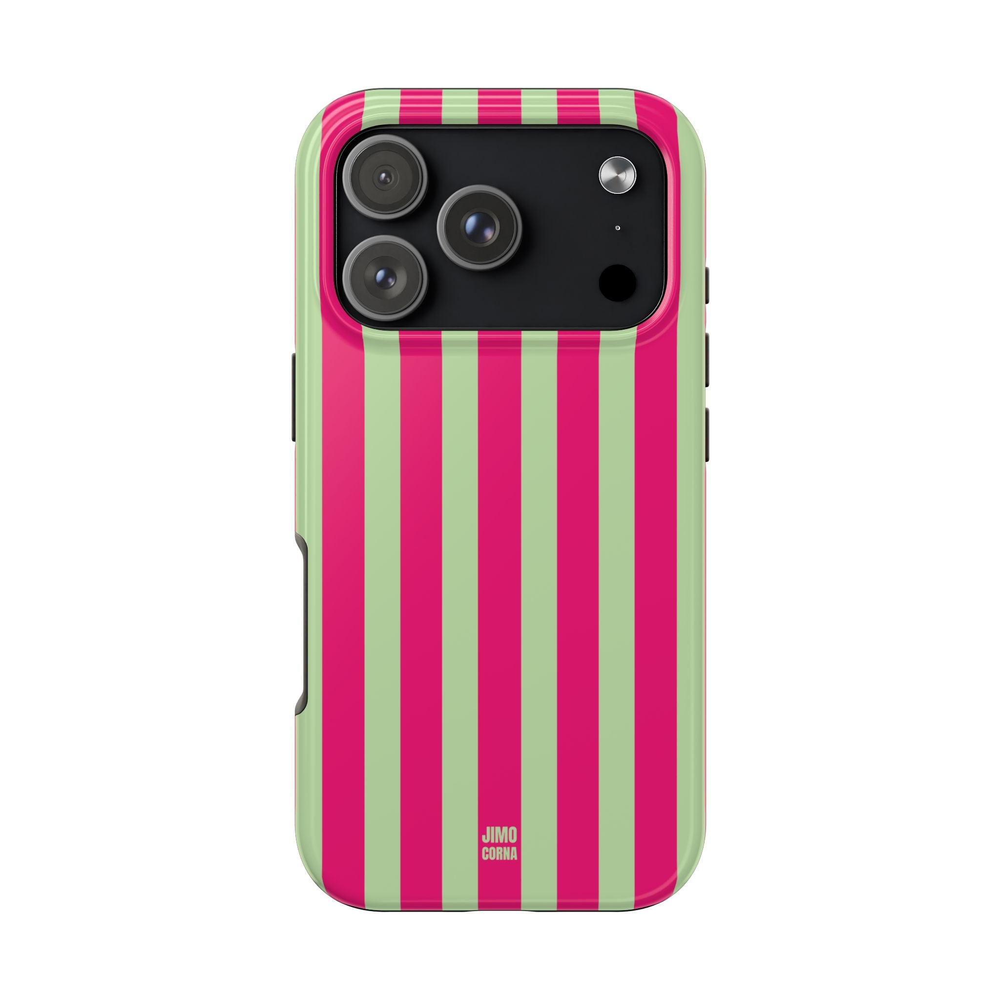 Lime Green and Pink Bold Stripes