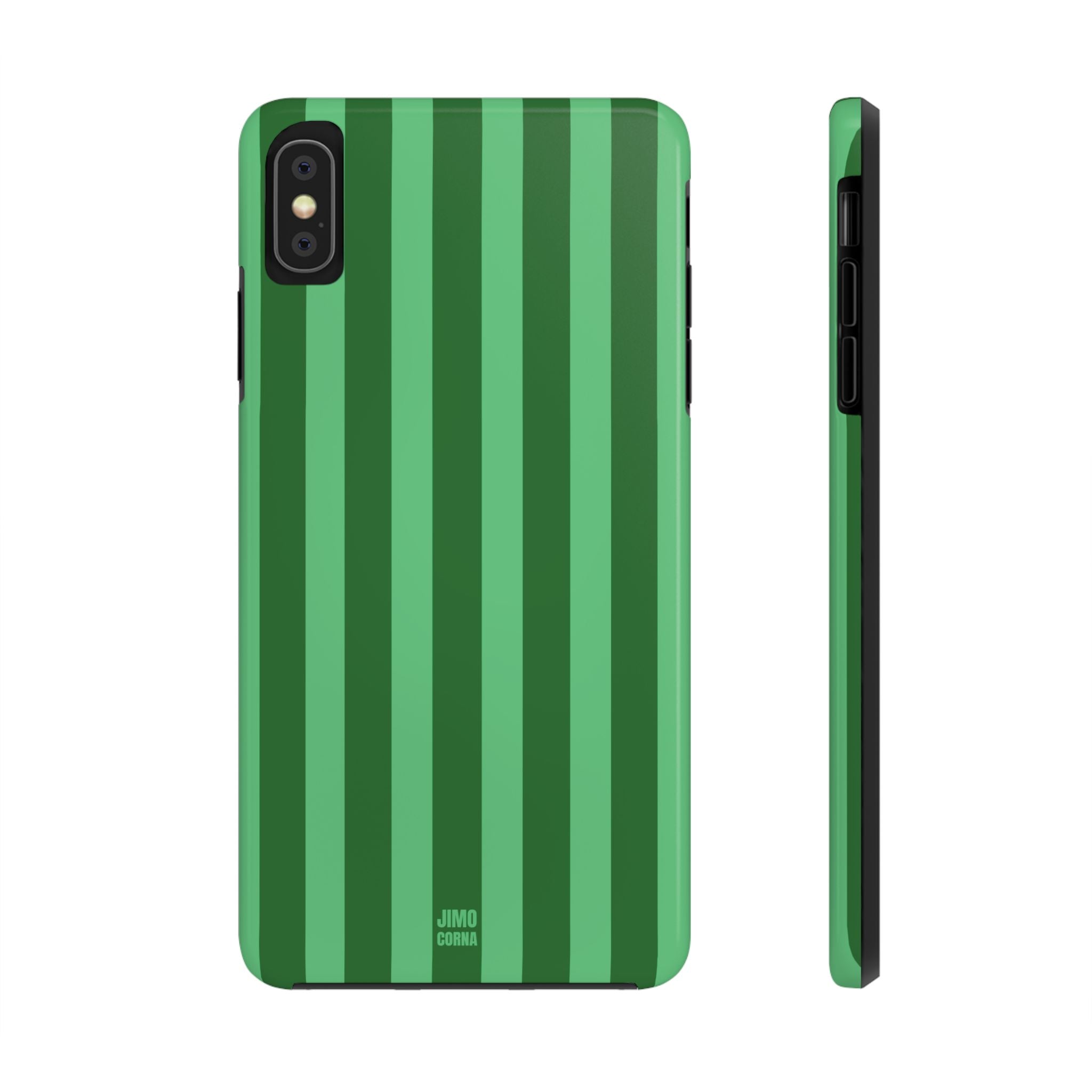 Olive Green Bold Stripes