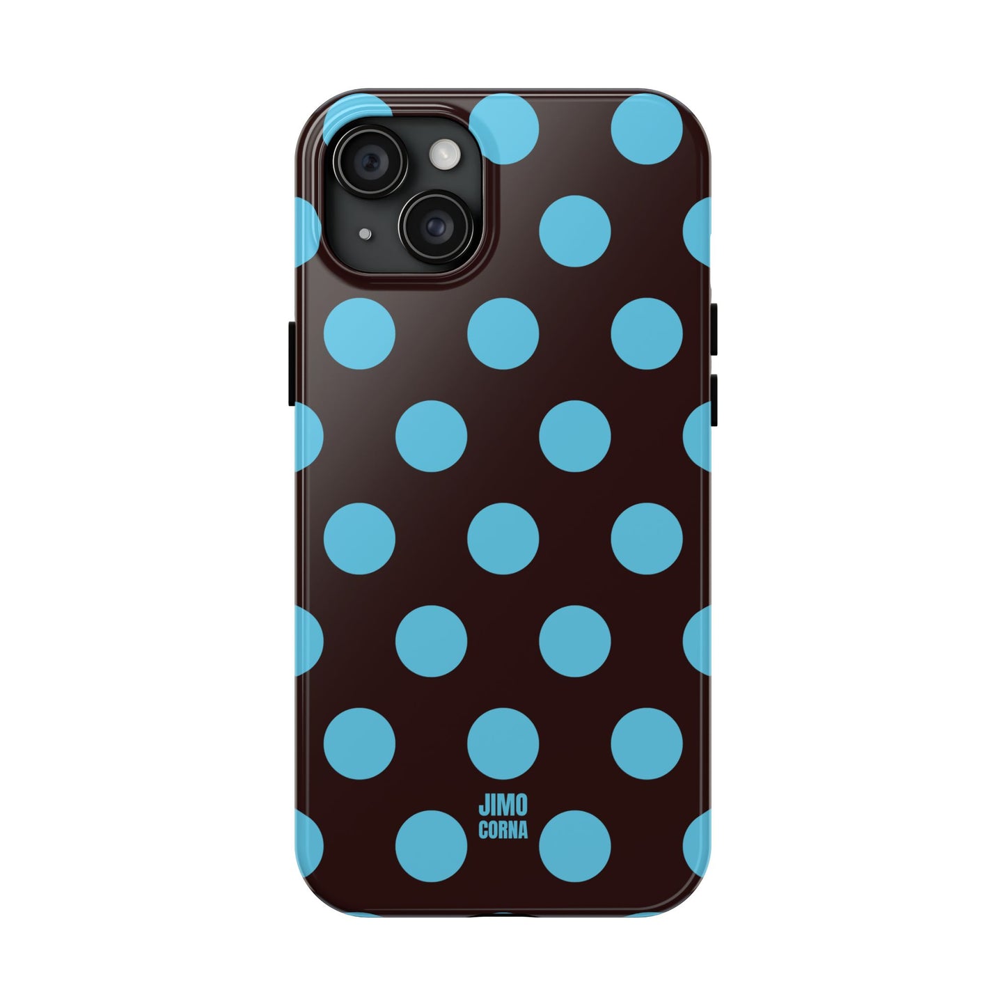 Big Polka Dot | Brown and Blue