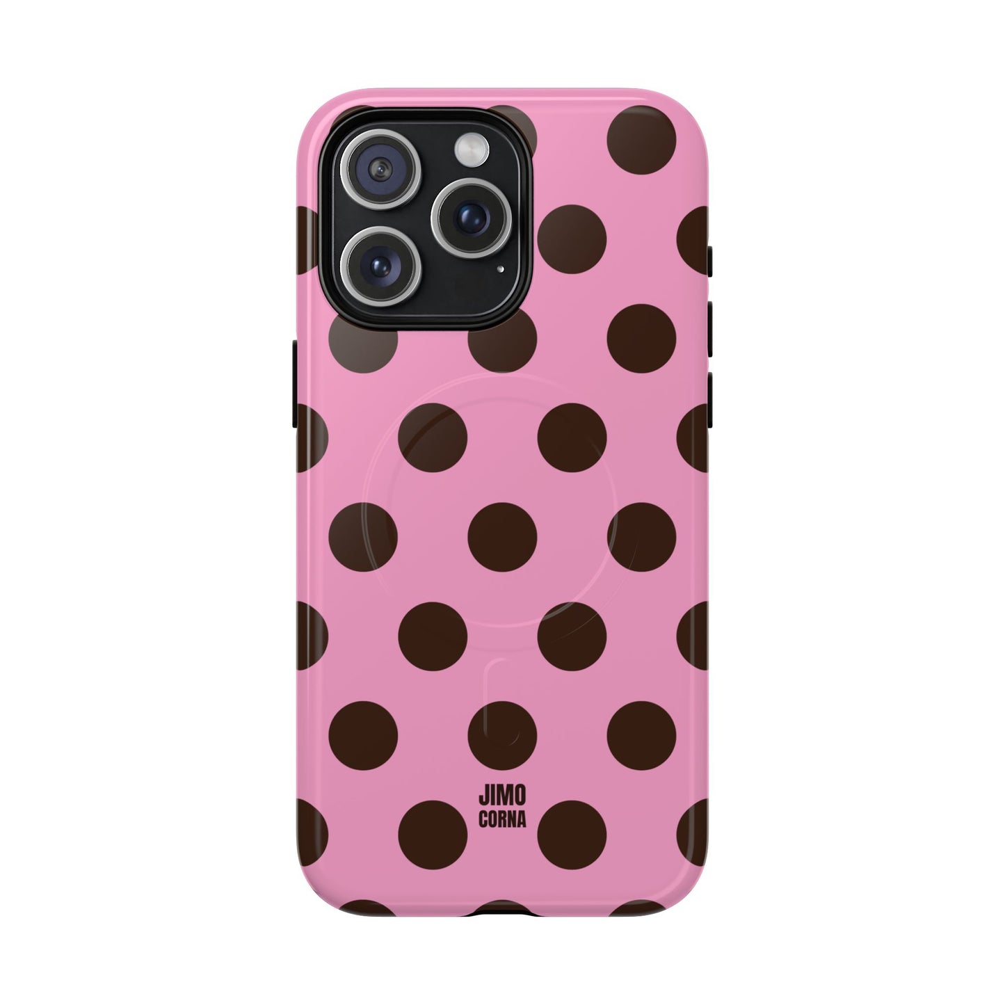 Big Polka Dot | Pink and Brown