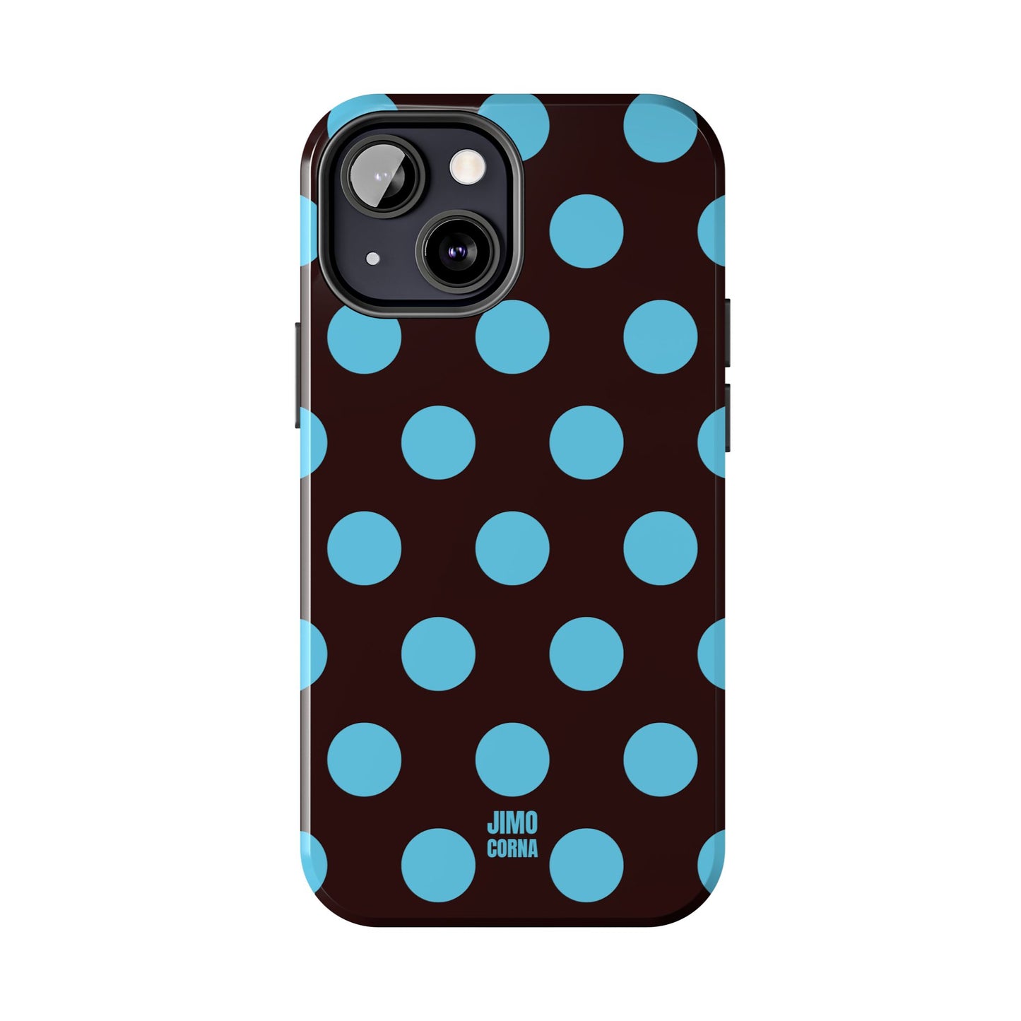 Big Polka Dot | Brown and Blue
