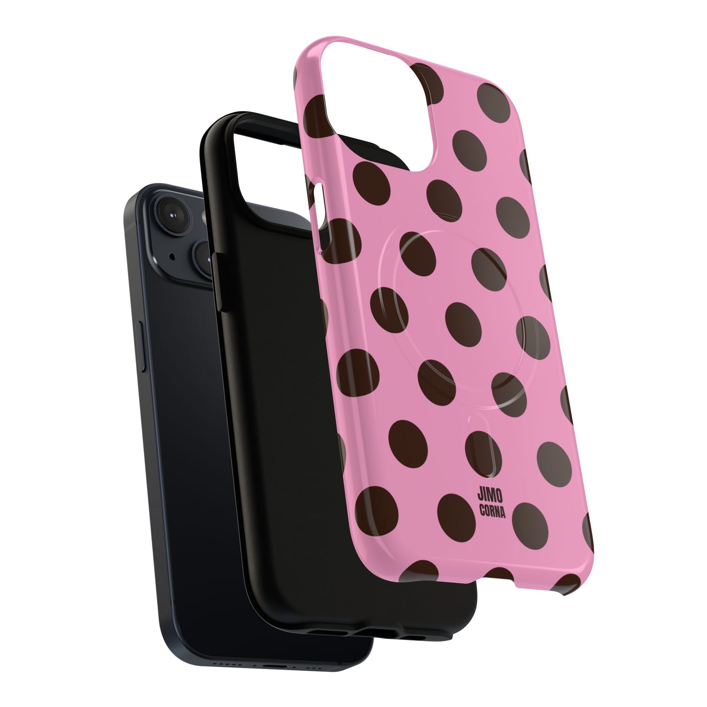 Big Polka Dot | Pink and Brown