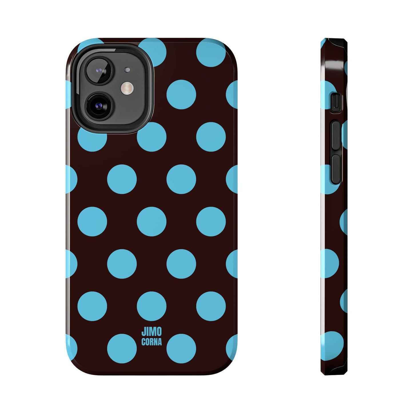 Big Polka Dot | Brown and Blue