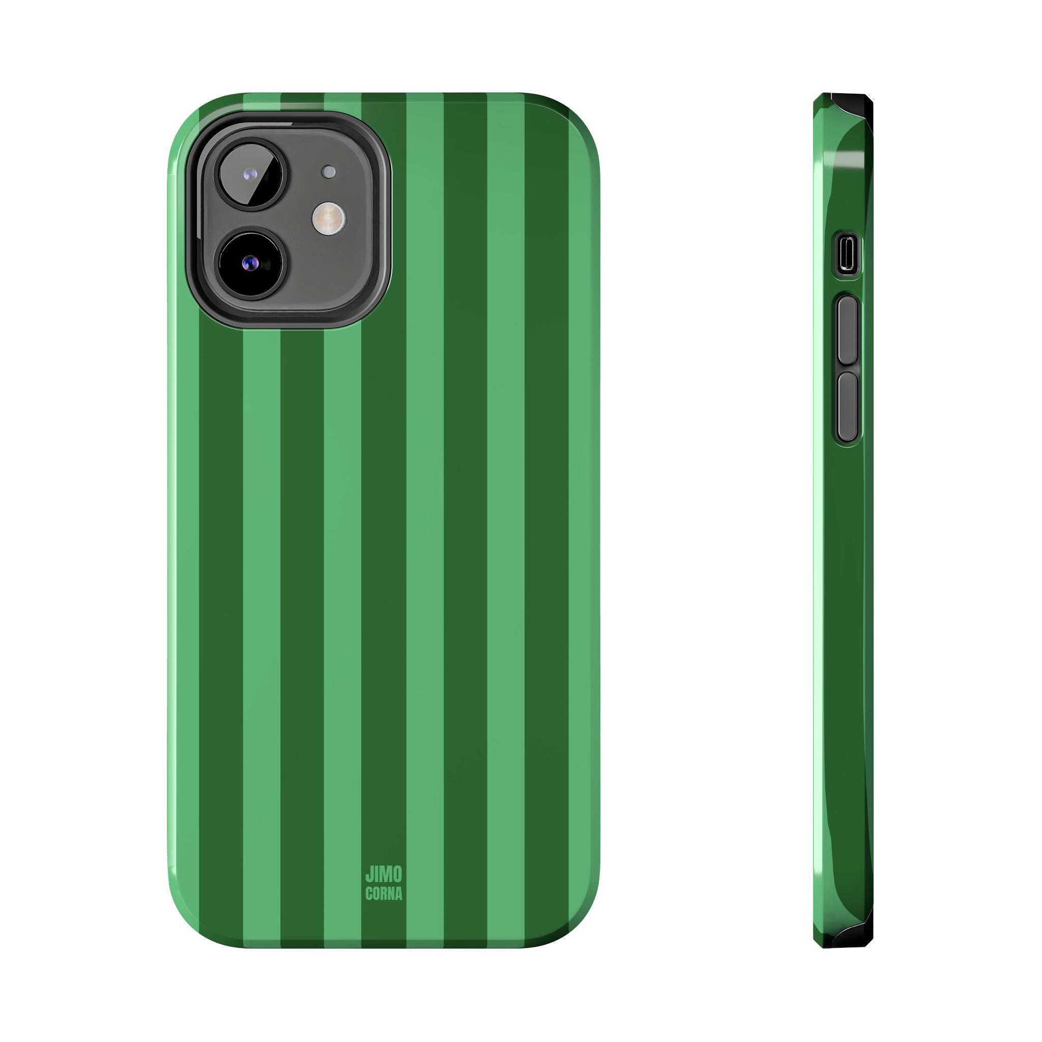 Olive Green Bold Stripes