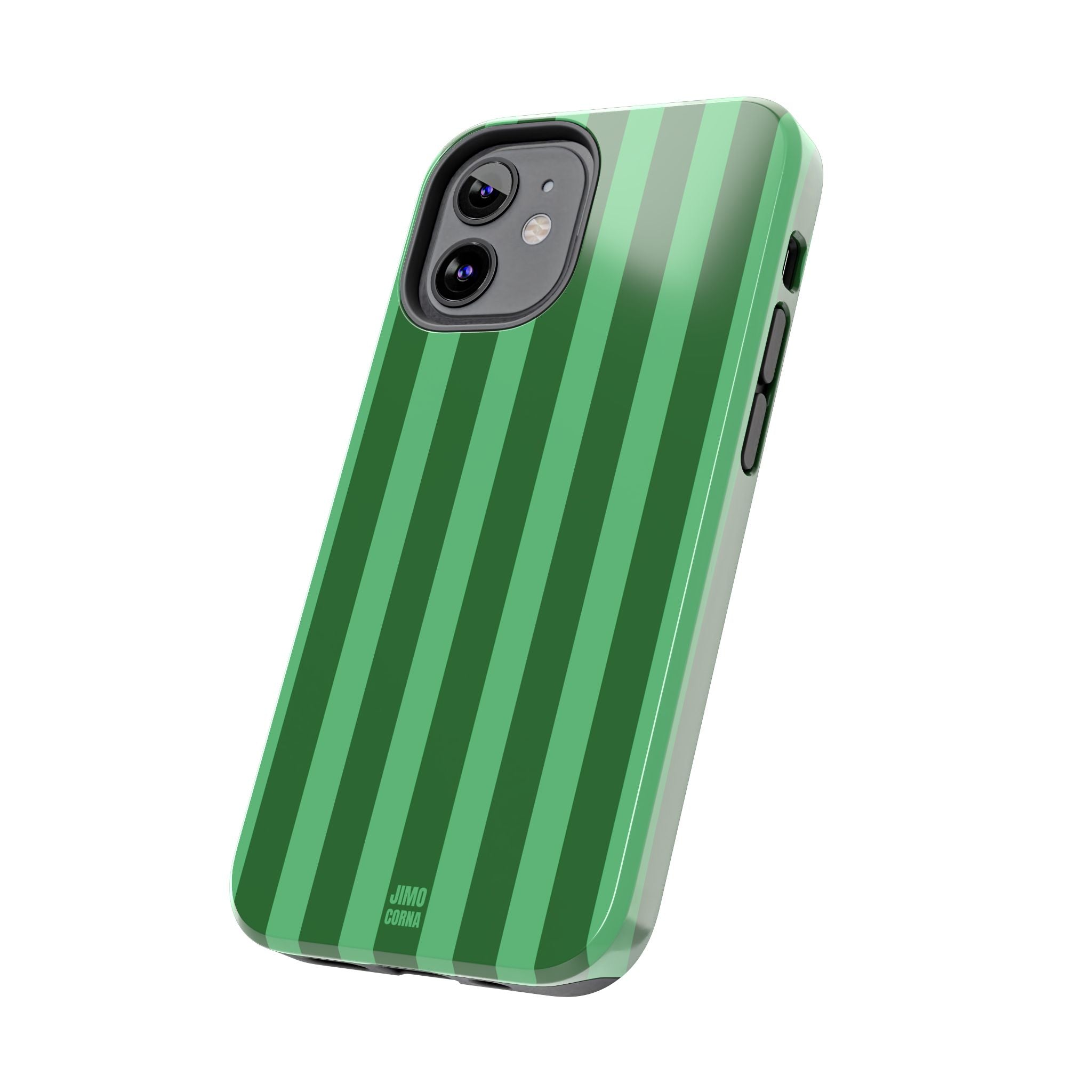 Olive Green Bold Stripes