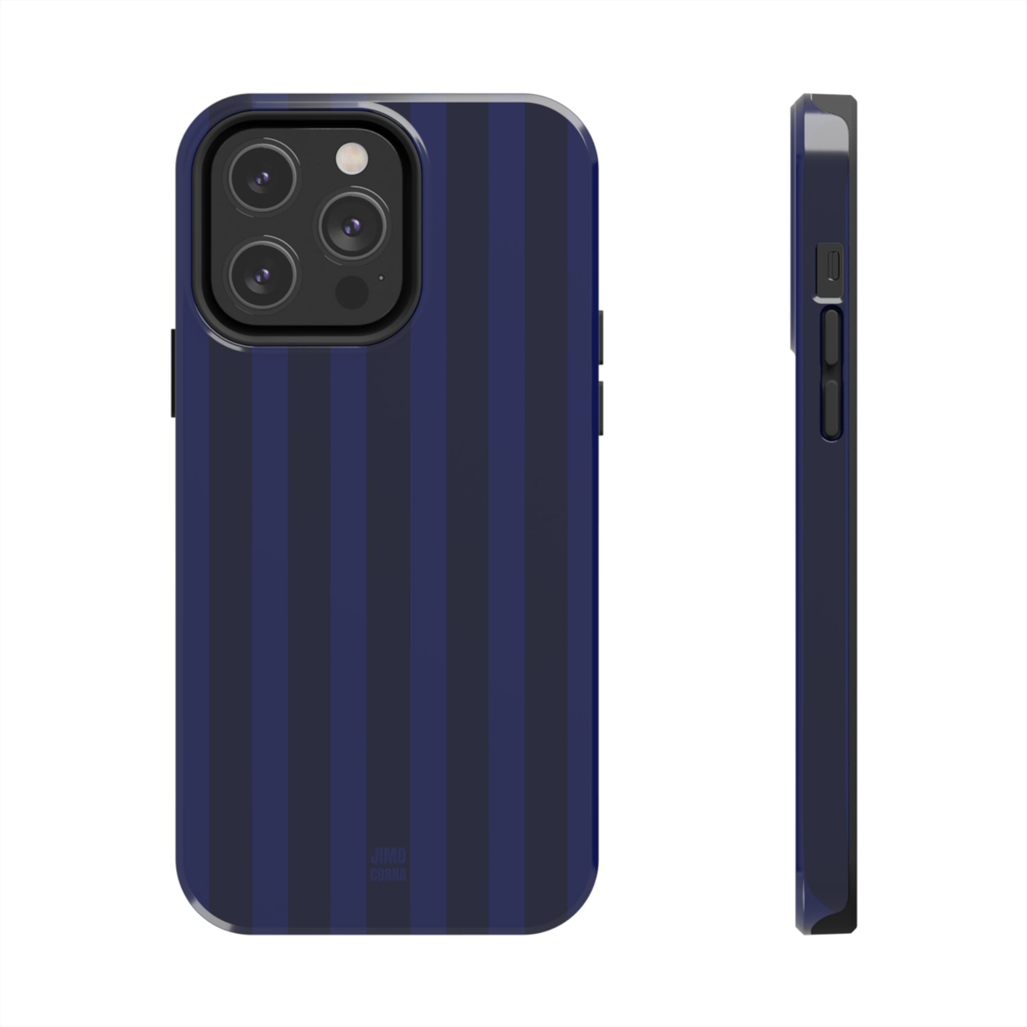 Navy Blue Bold Stripes