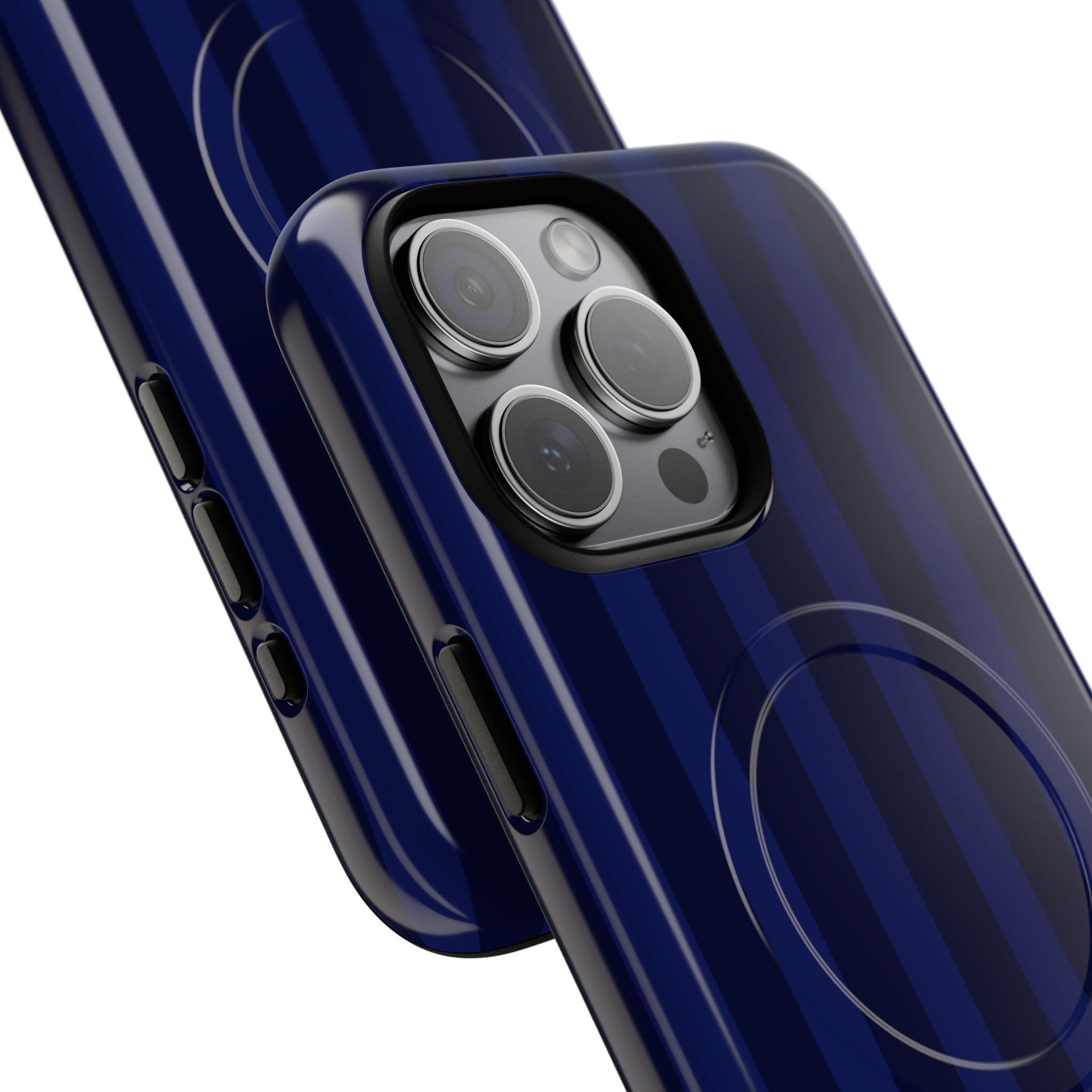 Navy Blue Bold Stripes