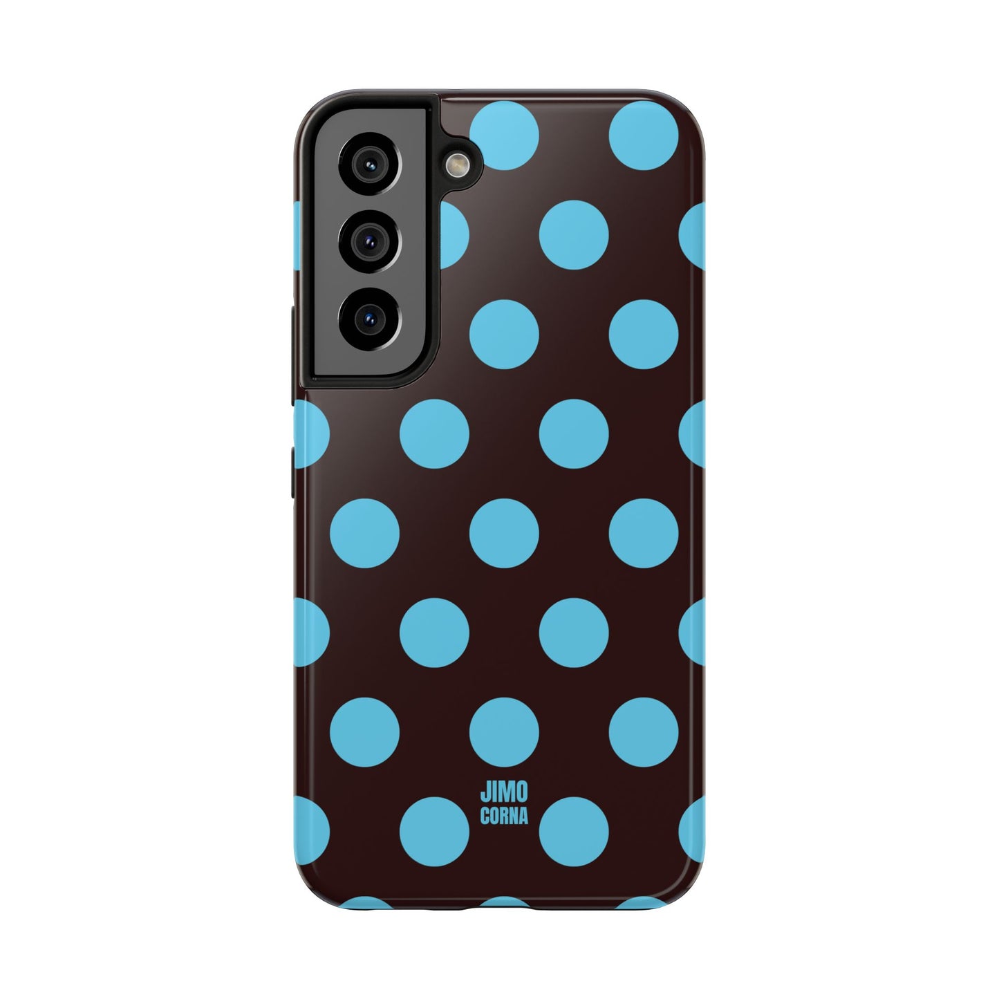 Big Polka Dot | Brown and Blue