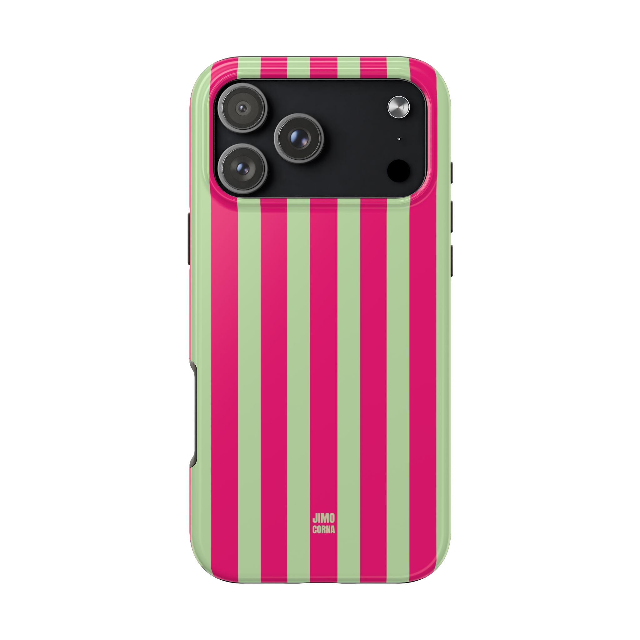 Lime Green and Pink Bold Stripes