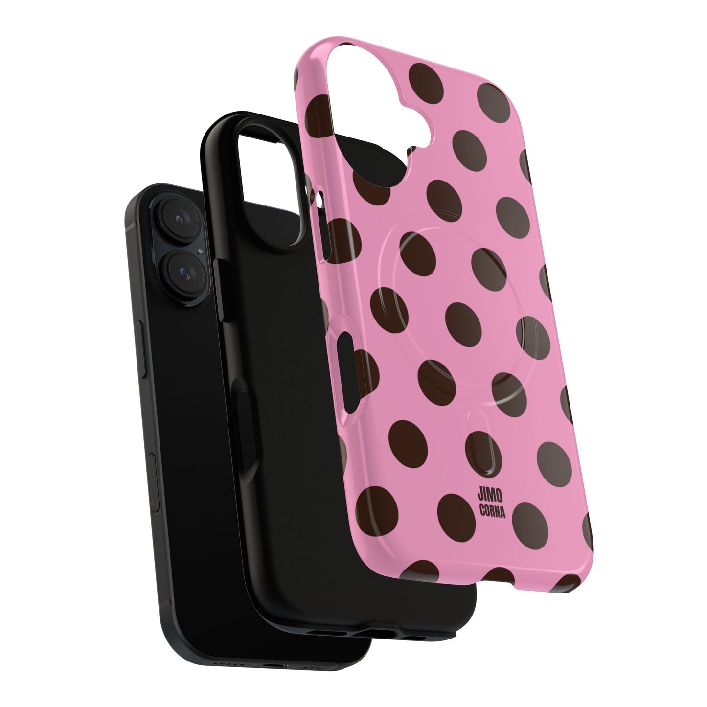 Big Polka Dot | Pink and Brown