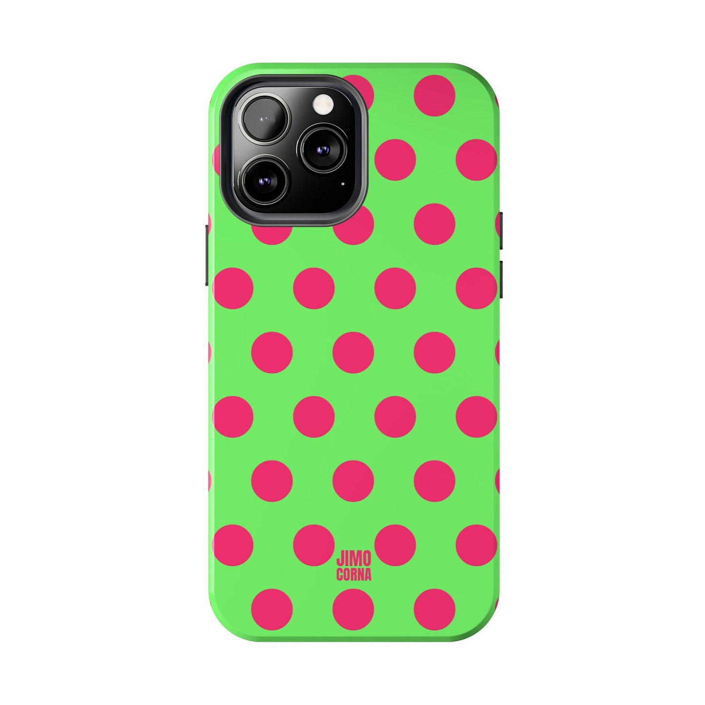 Big Polka Dot | Green and Pink
