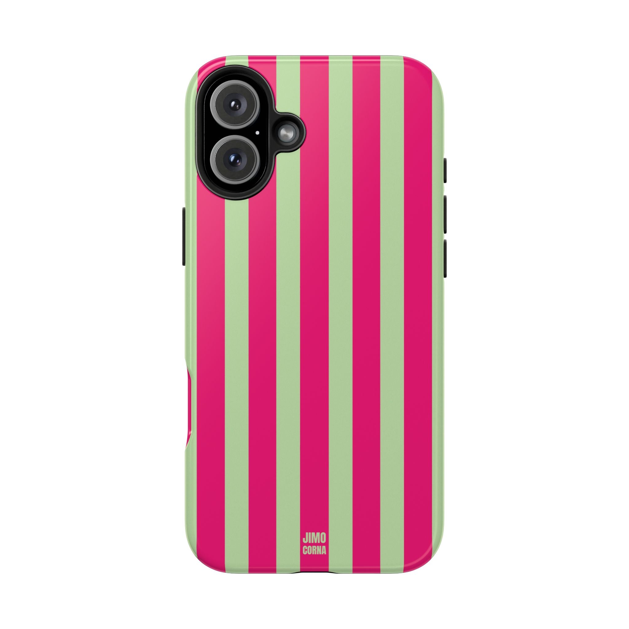 Lime Green and Pink Bold Stripes