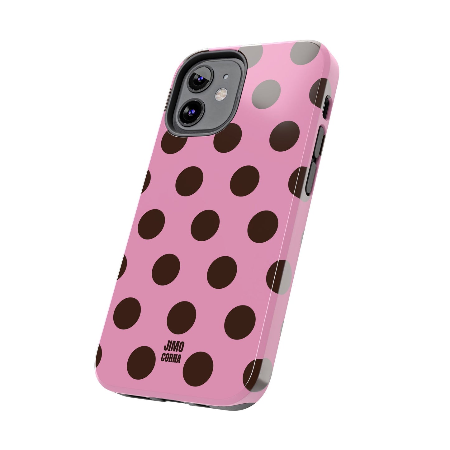 Big Polka Dot | Pink and Brown