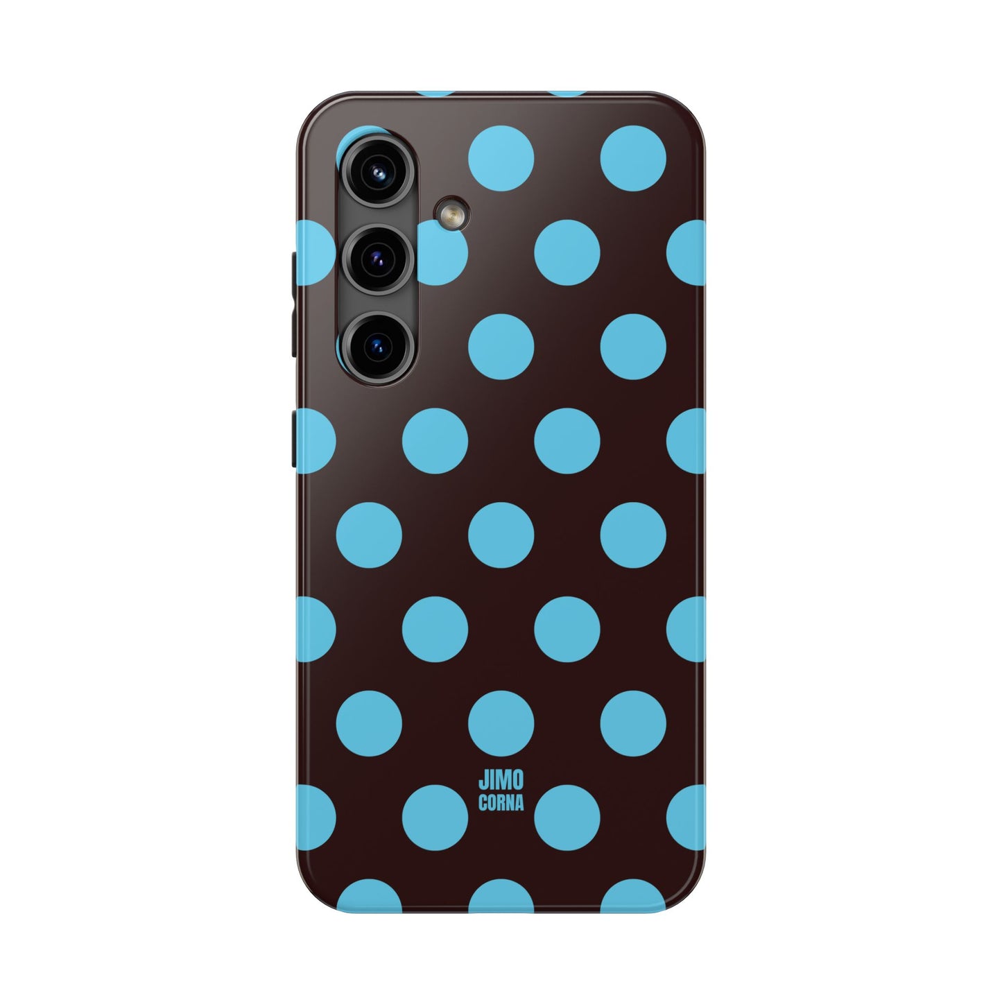 Big Polka Dot | Brown and Blue