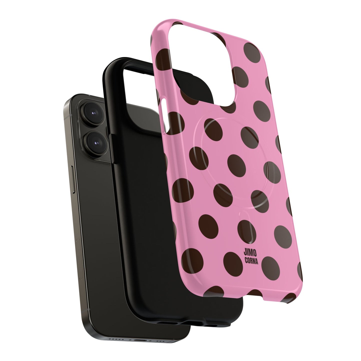 Big Polka Dot | Pink and Brown