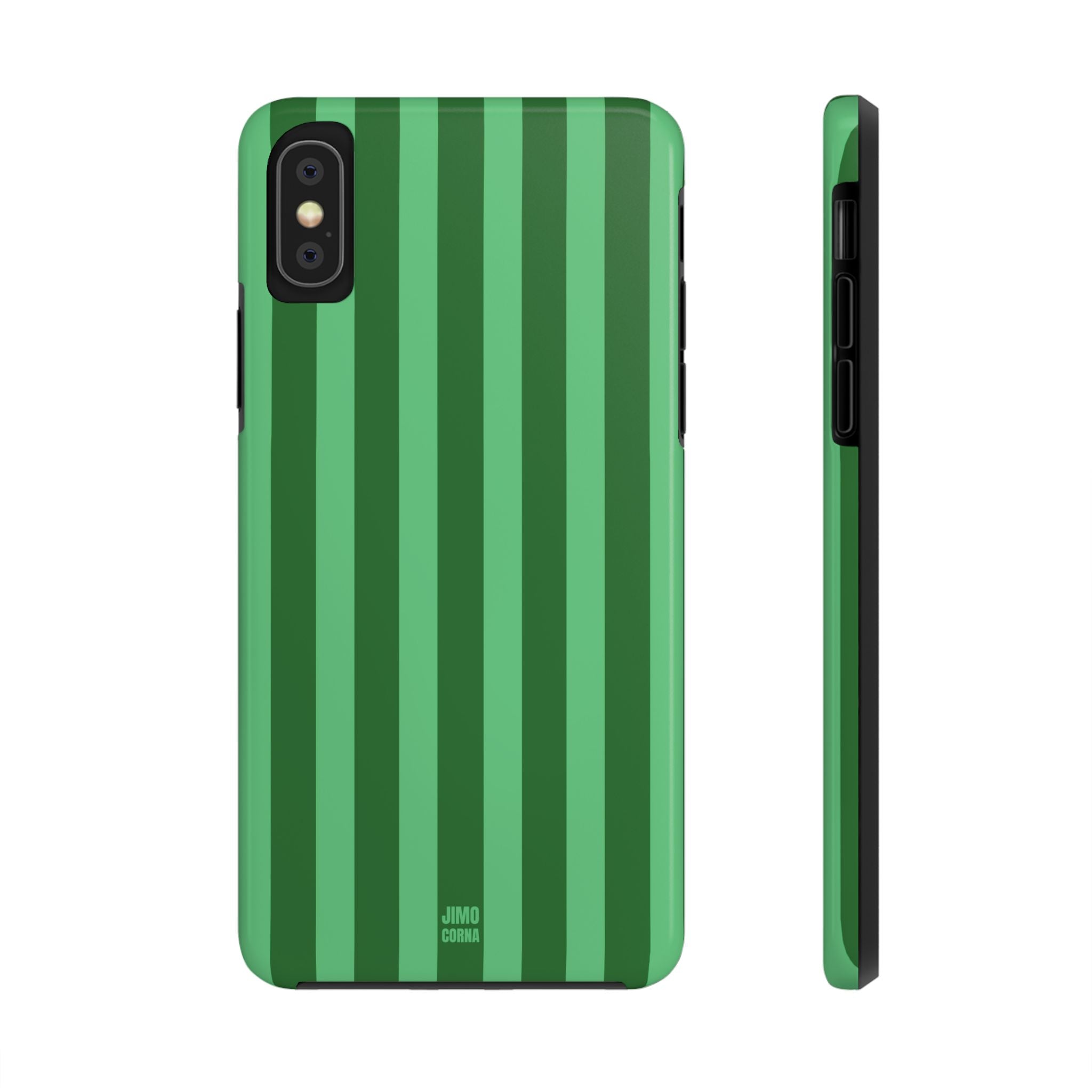 Olive Green Bold Stripes
