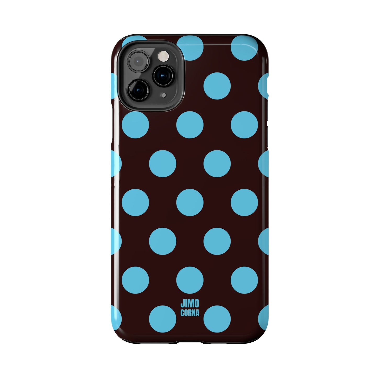 Big Polka Dot | Brown and Blue