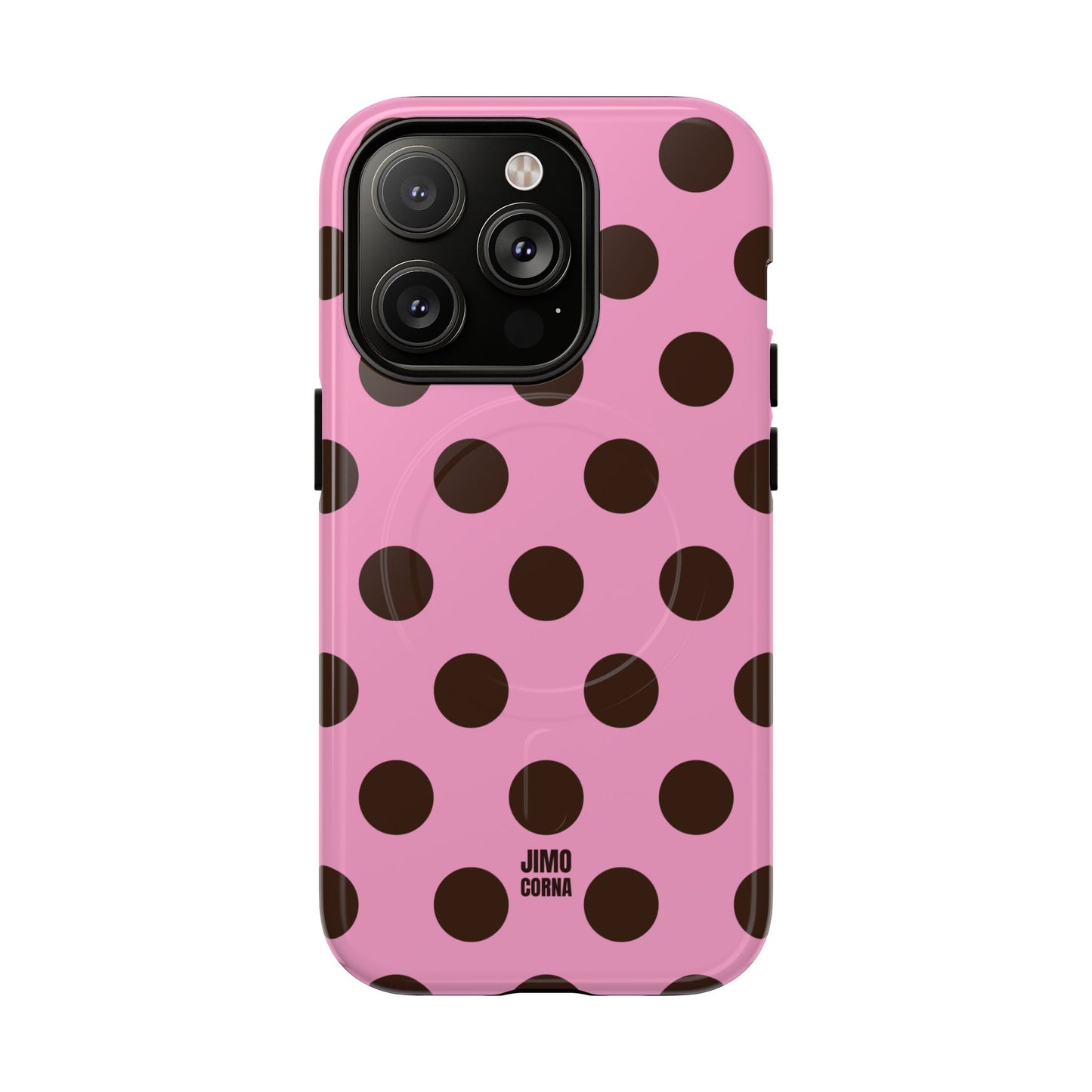 Big Polka Dot | Pink and Brown