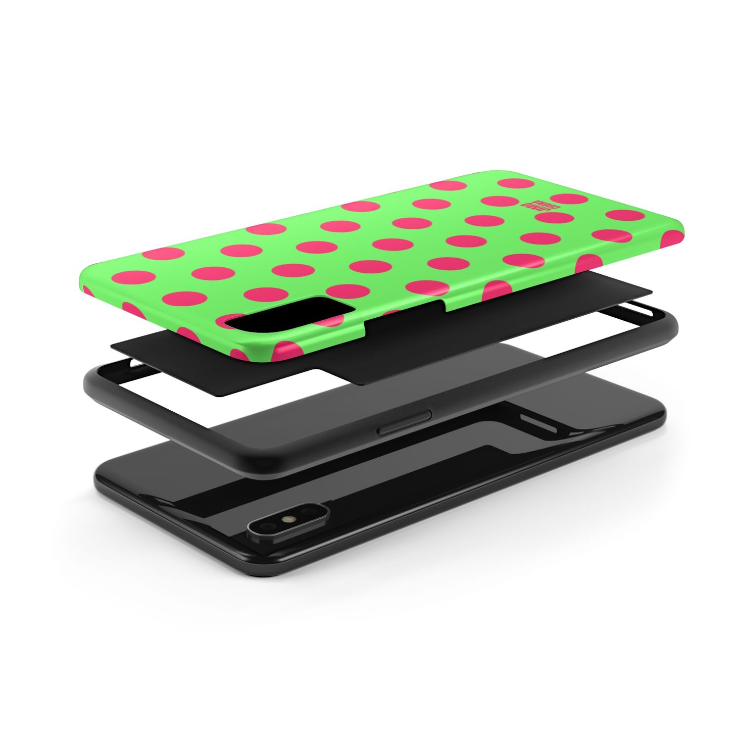Big Polka Dot | Green and Pink